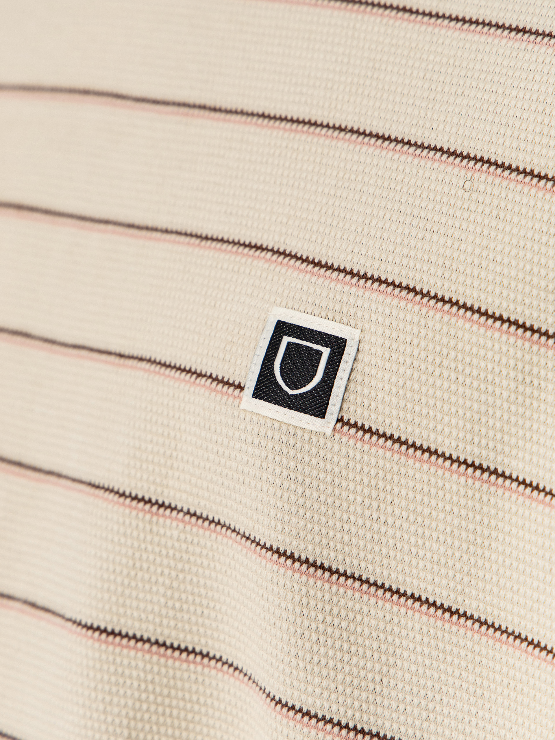 Brixton T-Shirt Shield Pique Boxy Knit (whitecap/sea foam/pinecone bro)