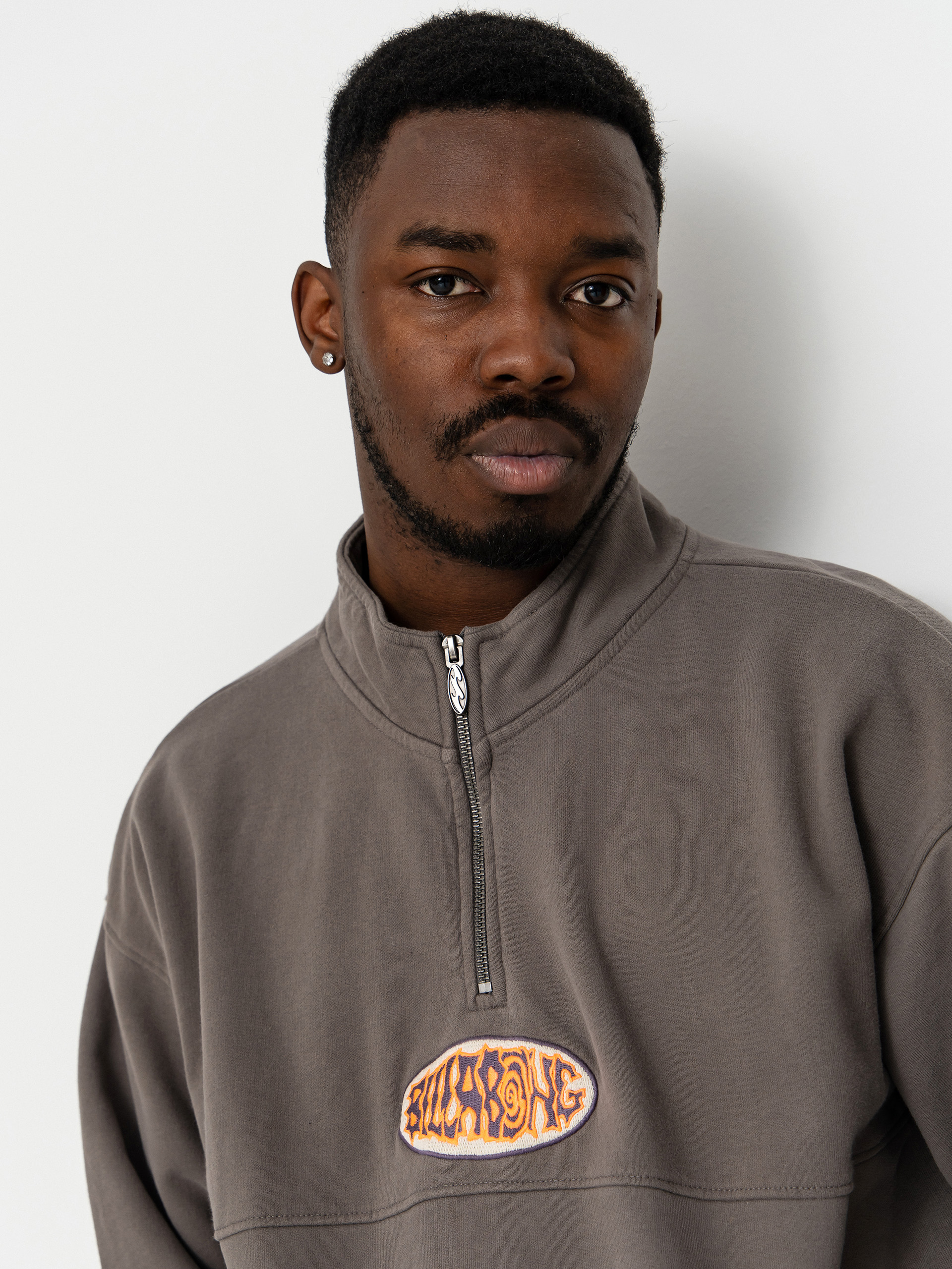 Billabong Core Lord Half Zip Sweatshirt (pewter)