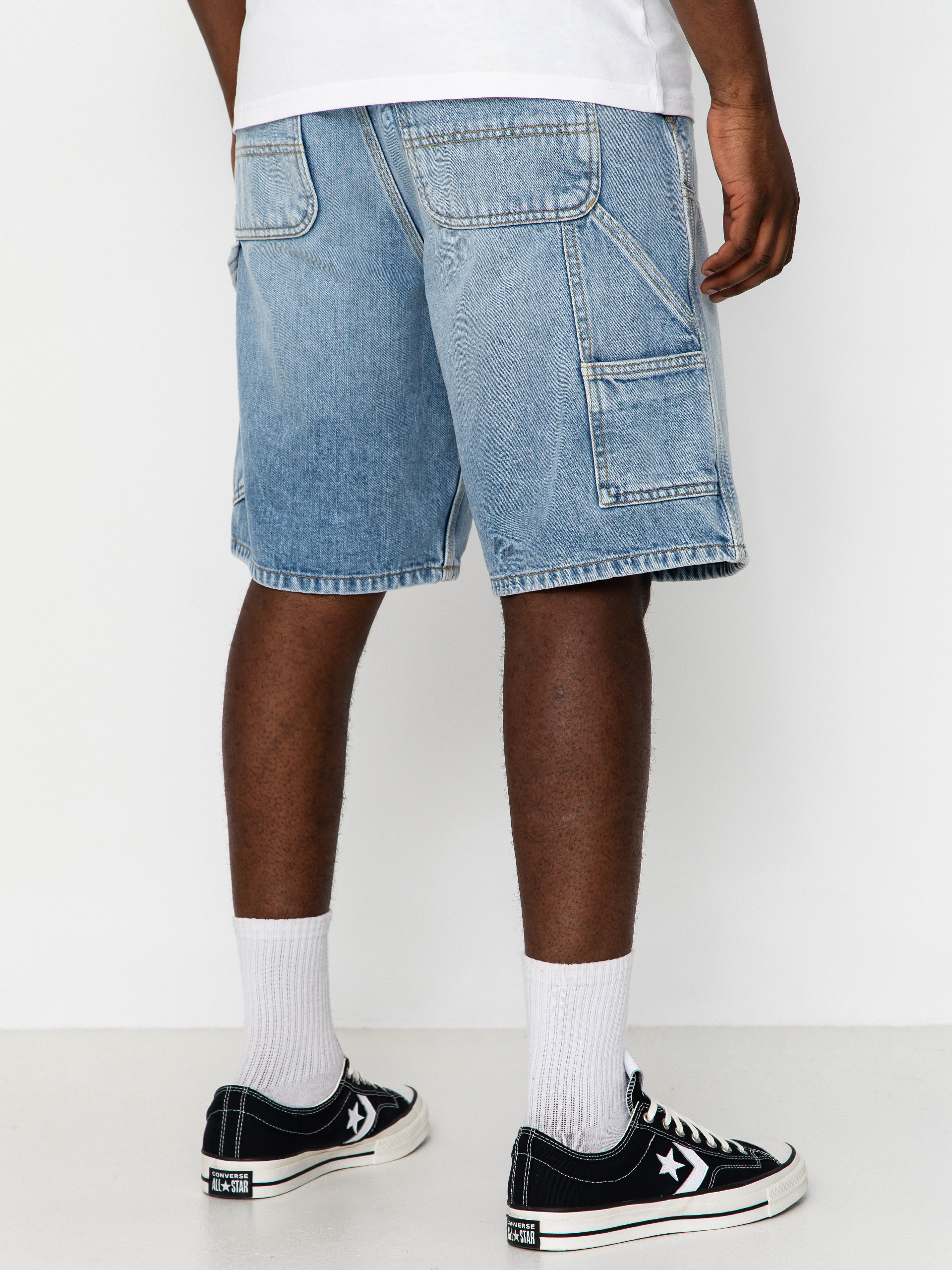 Carhartt WIP Shorts Double Knee (blue heavy worn bleached)