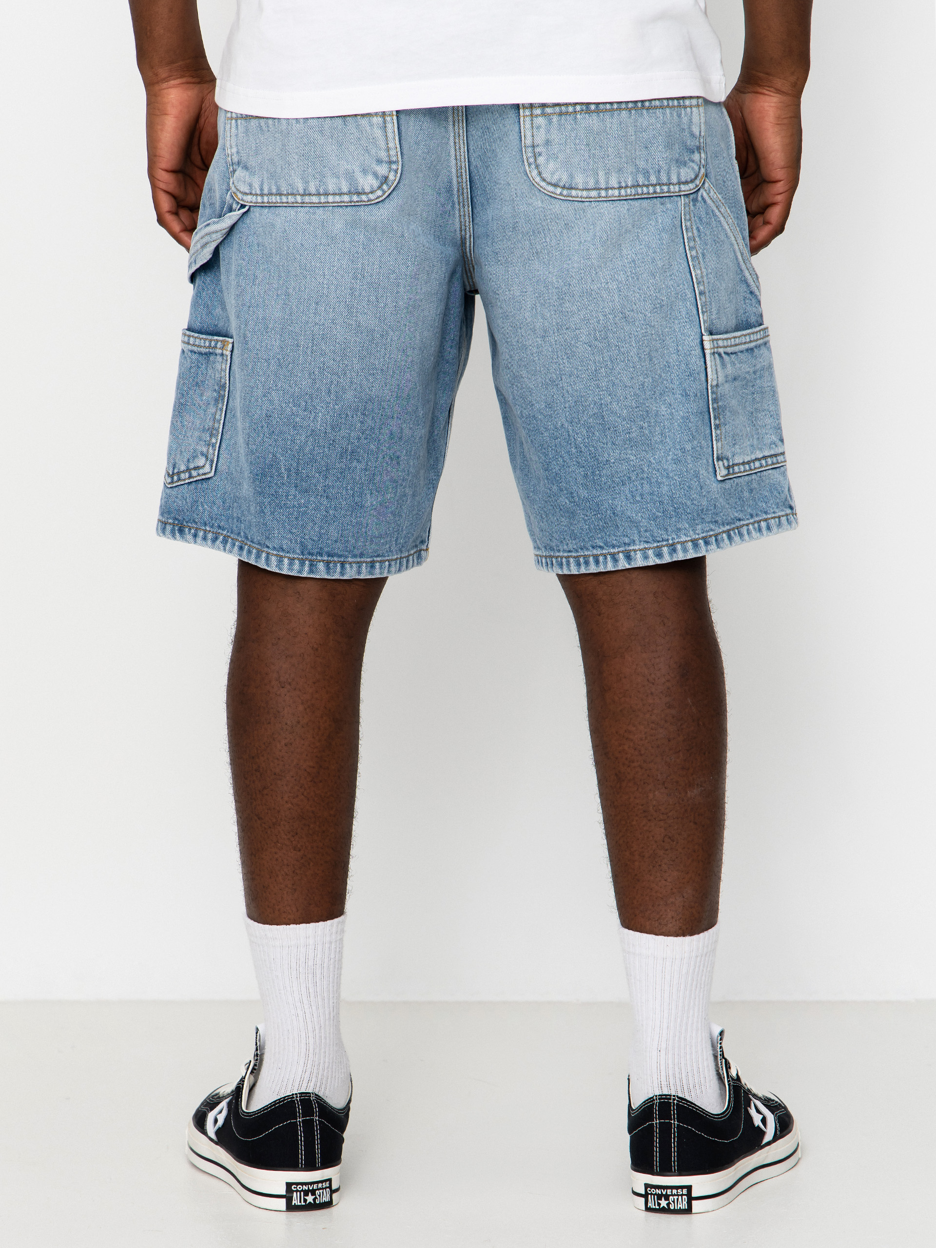 Carhartt WIP Shorts Double Knee (blue heavy worn bleached)
