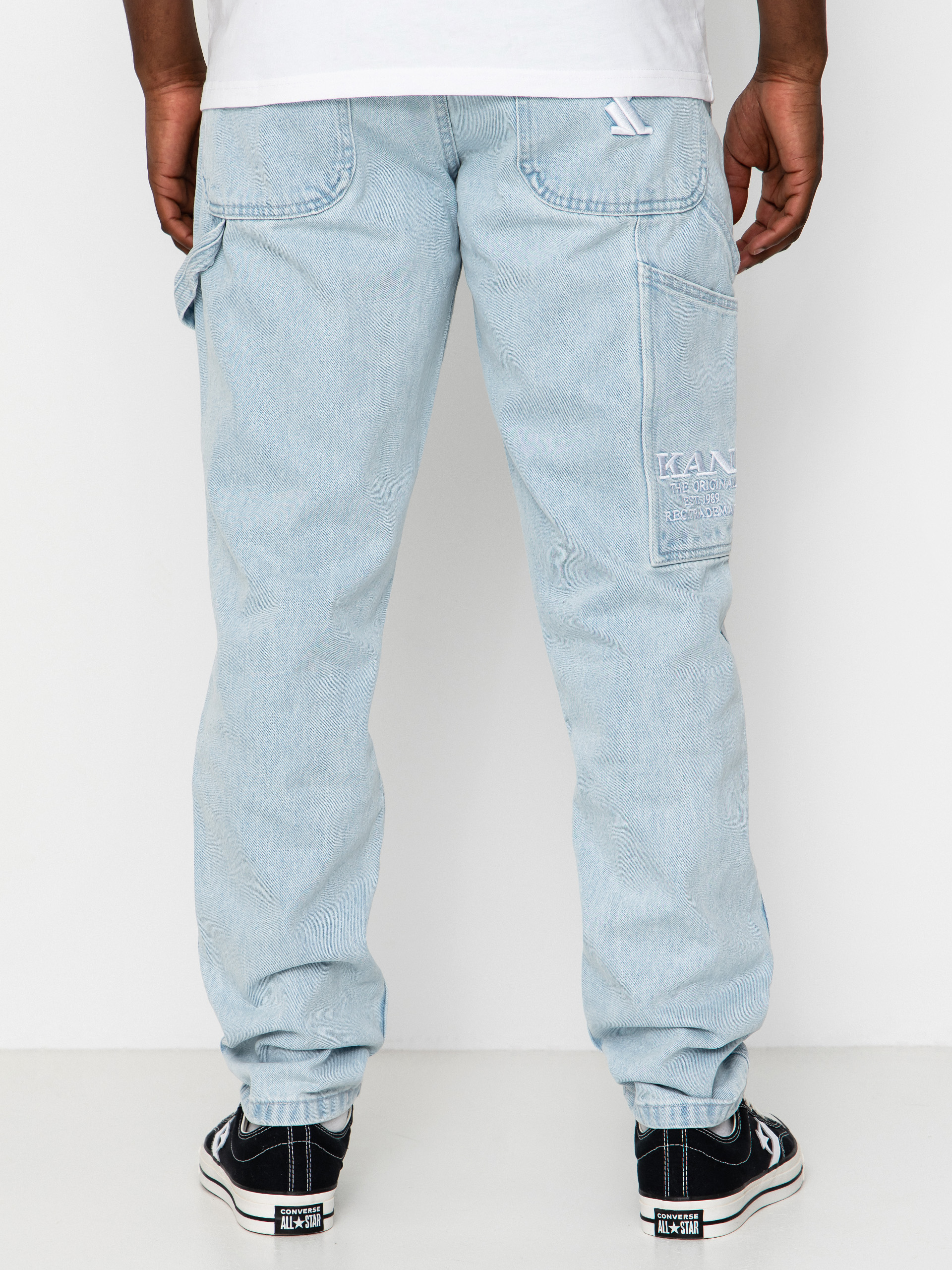Karl Kani Retro Tapered Workwear Denim Pants (bleached blue)