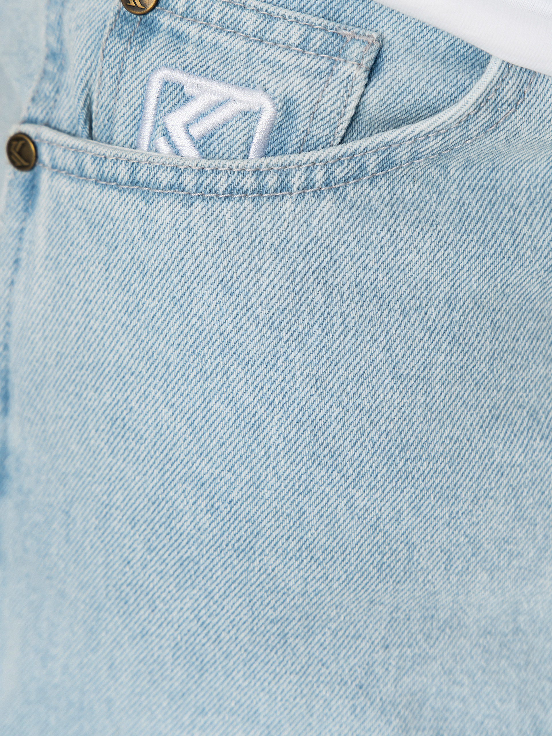 Karl Kani Retro Tapered Workwear Denim Hose (bleached blue)