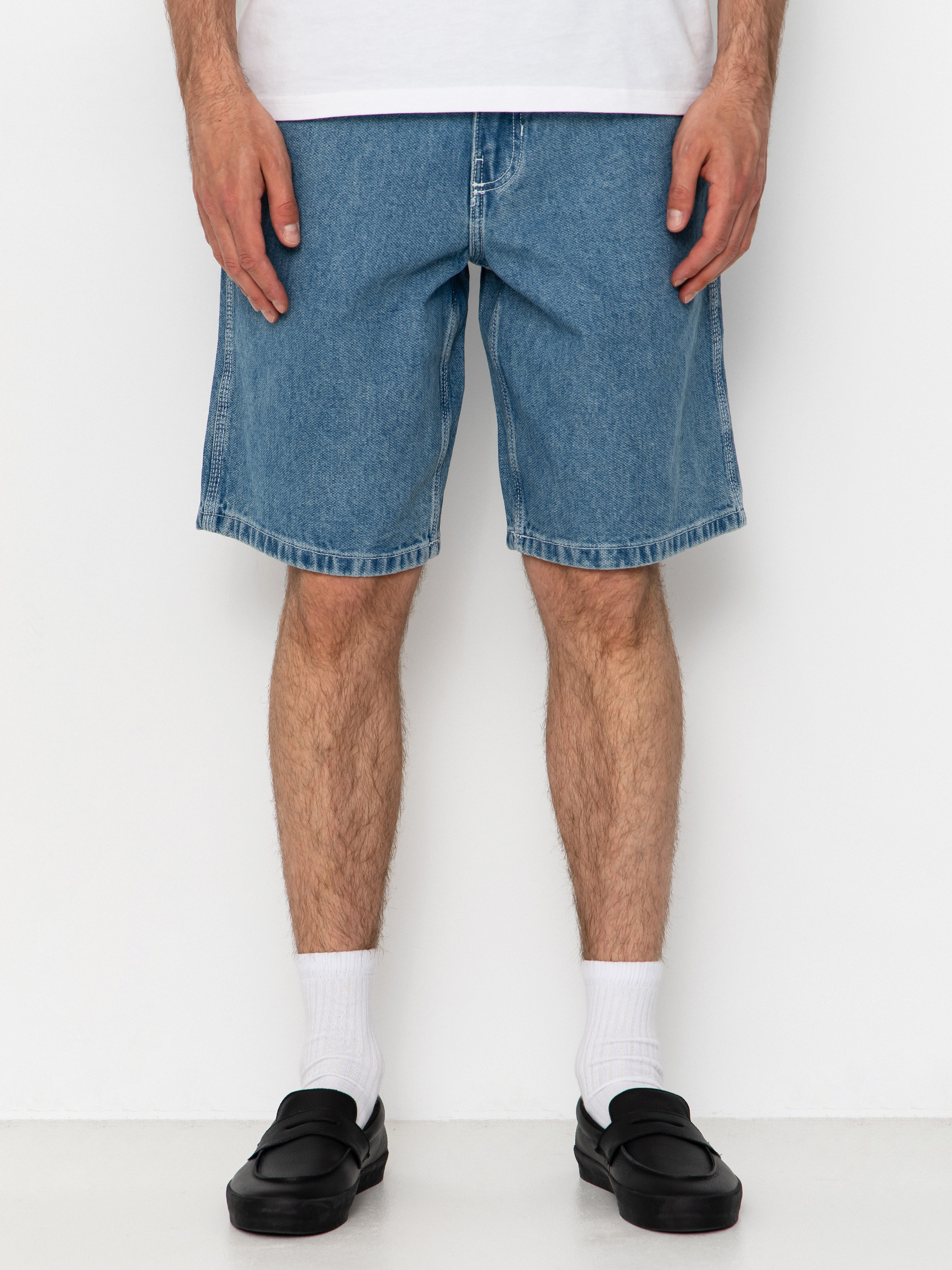 Vans Chore Loose Denim Shorts (stonewash/blue)