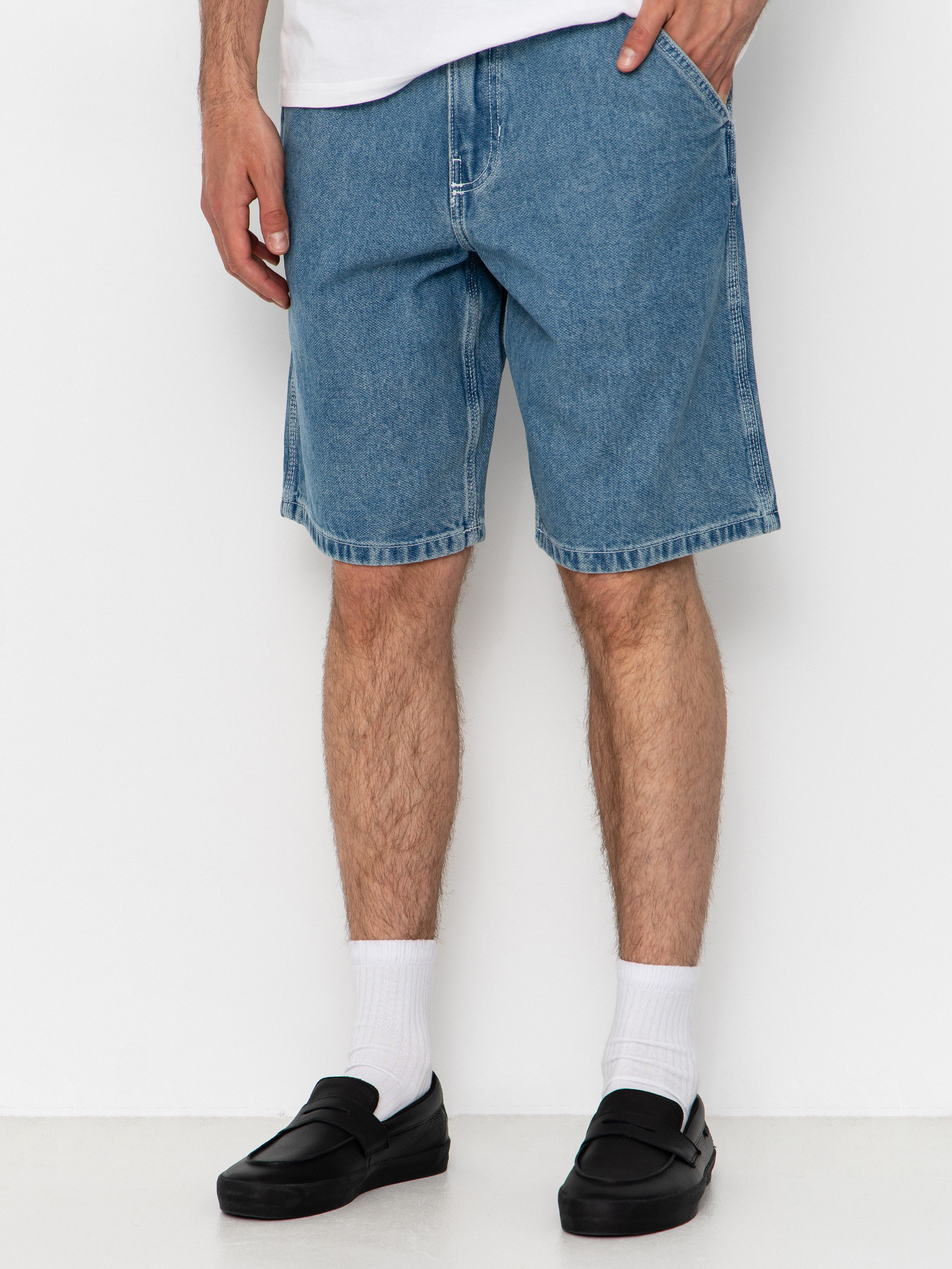 Vans Chore Loose Denim Shorts (stonewash/blue)