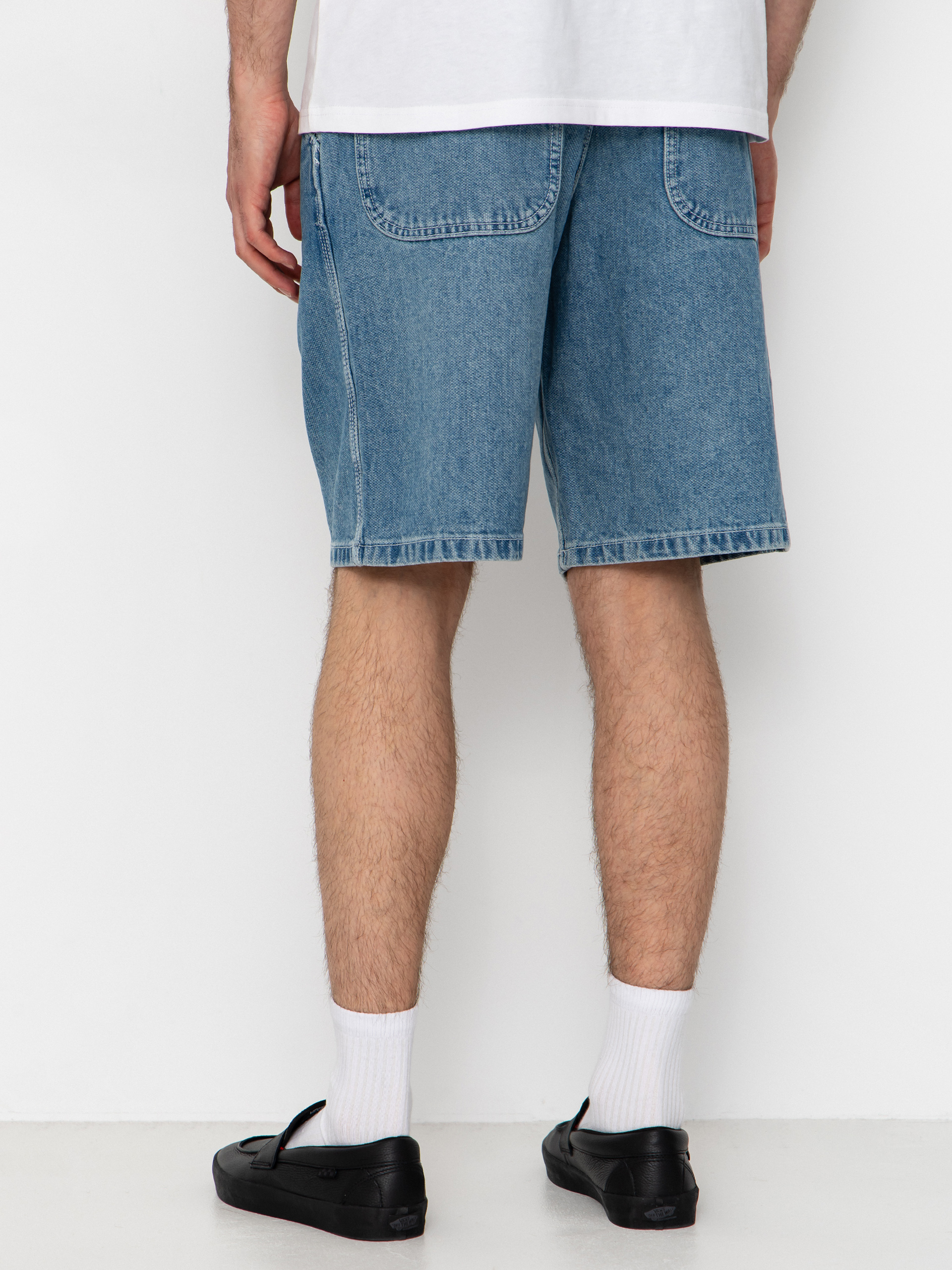 Vans Chore Loose Denim Shorts (stonewash/blue)