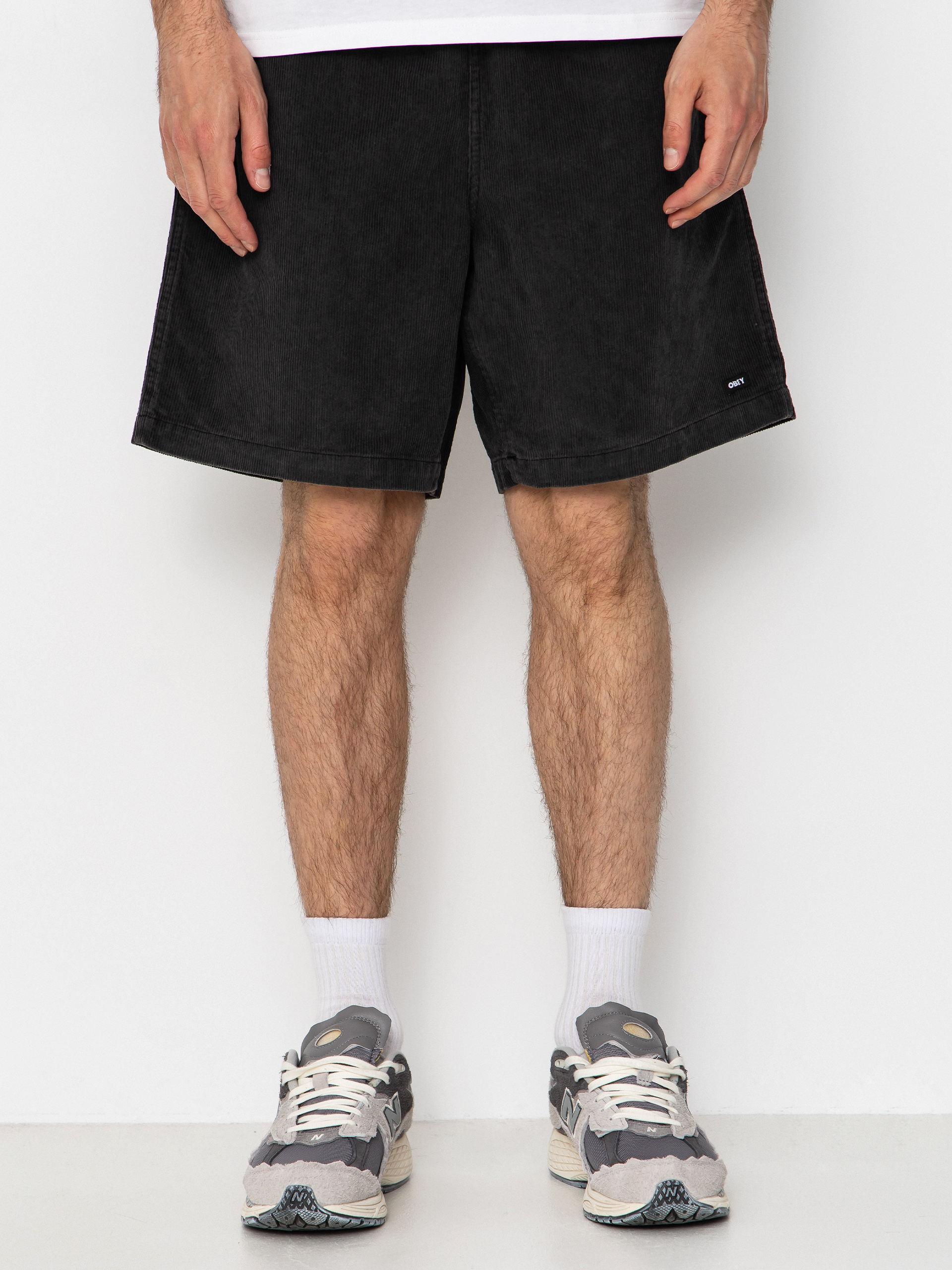 OBEY Horizon Shorts (black faded wash)