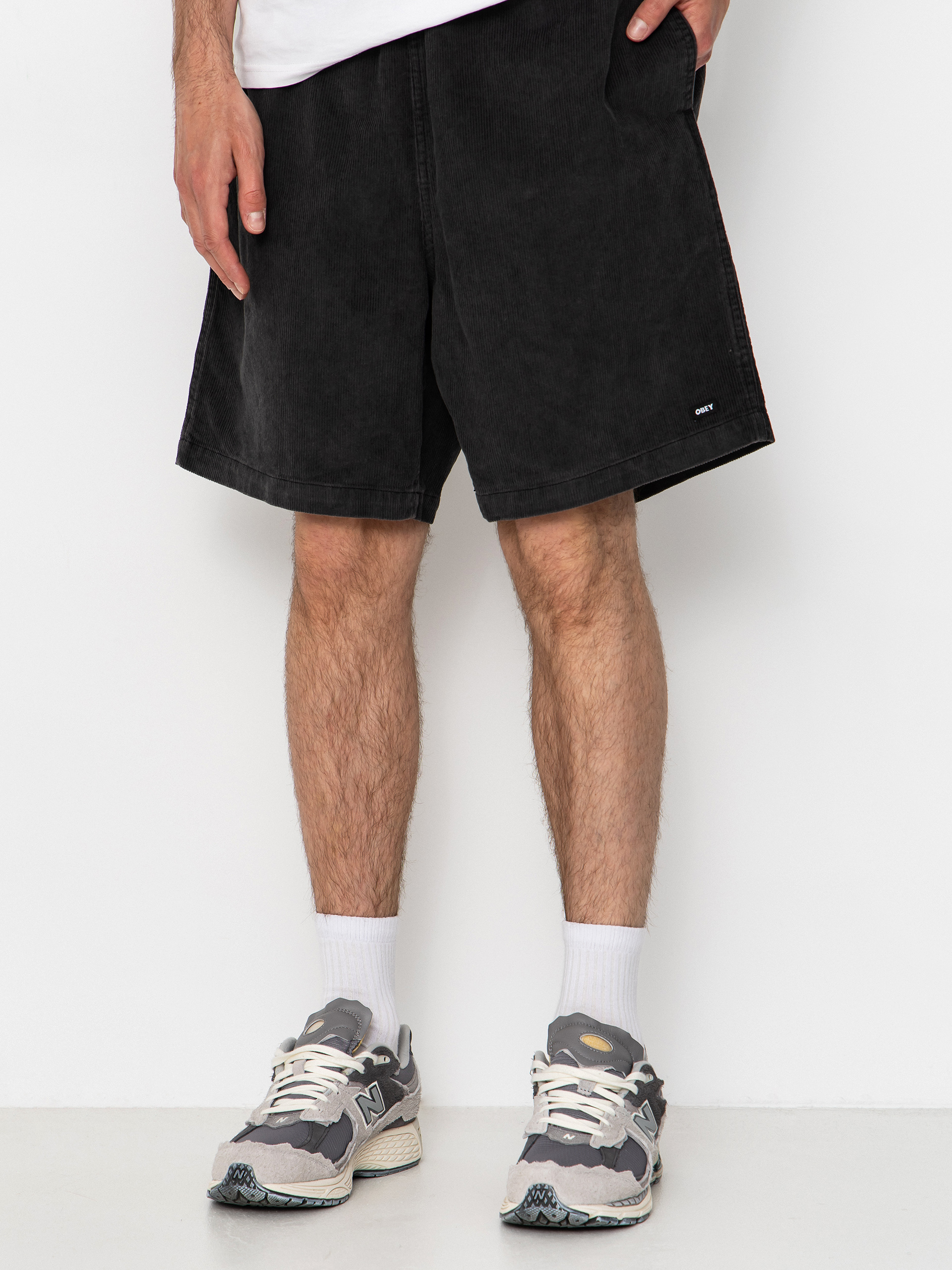 OBEY Horizon Shorts (black faded wash)