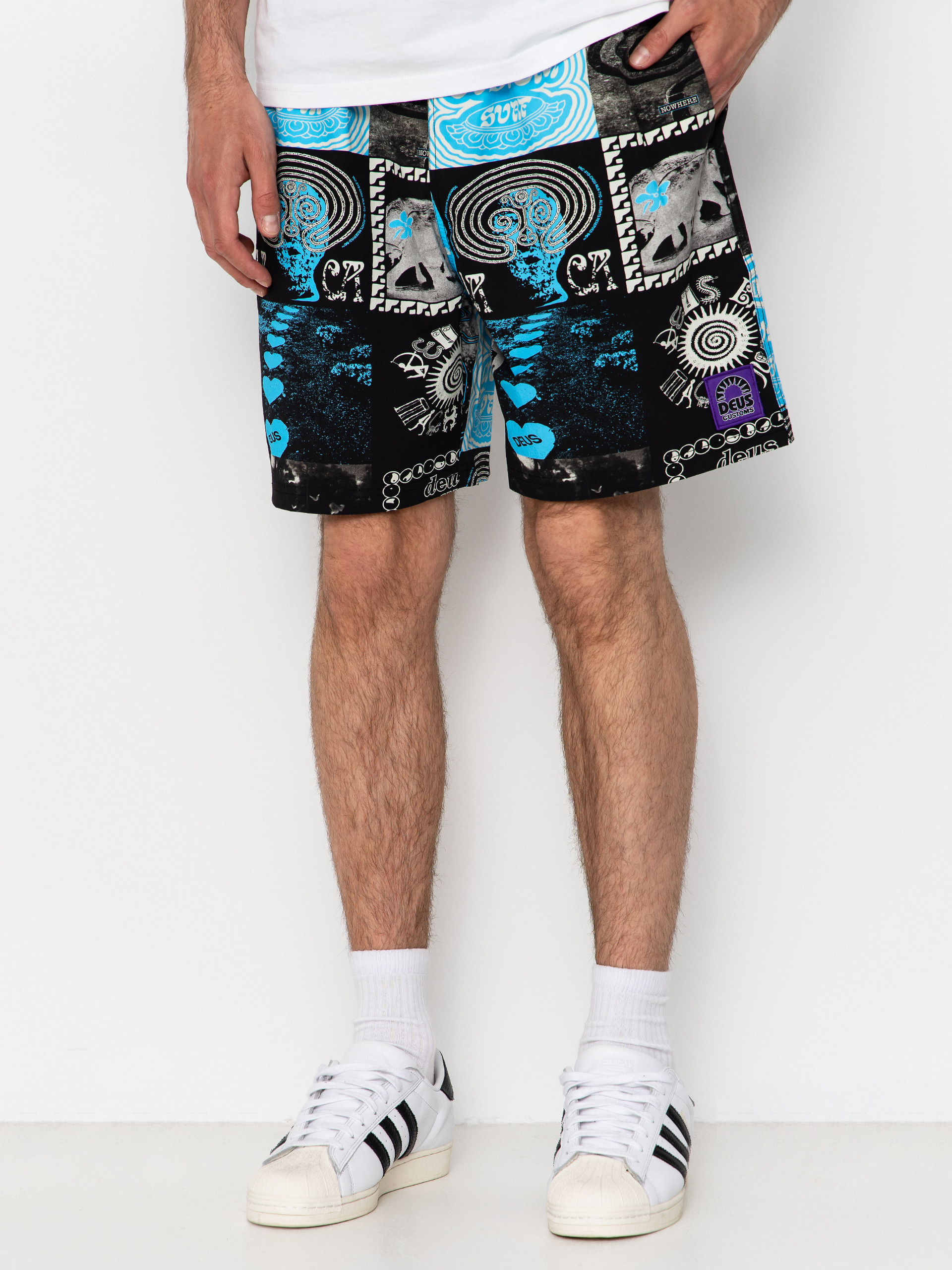 Deus Ex Machina Washed Away Swim Shorts (caviar)
