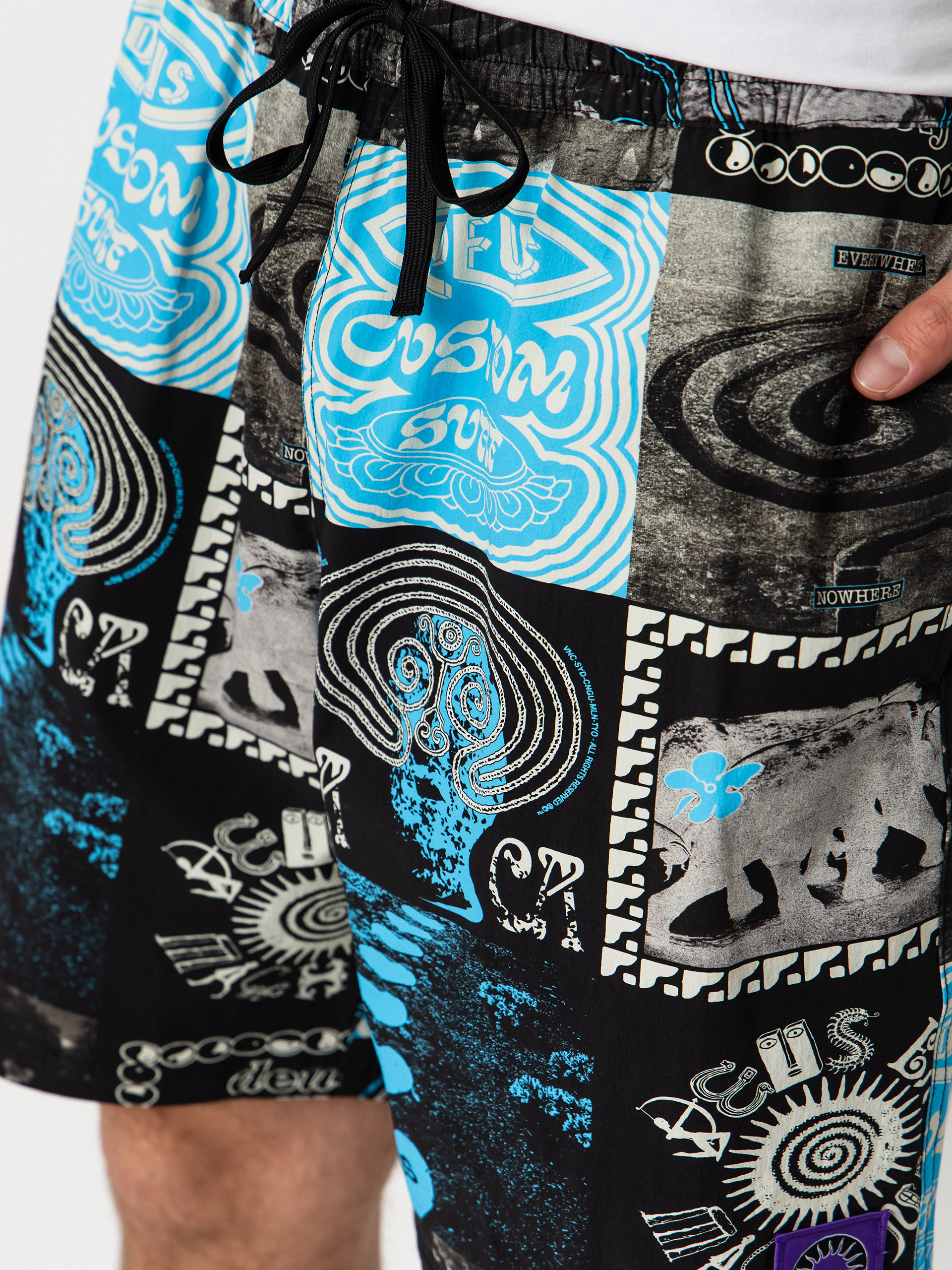 Deus Ex Machina Washed Away Swim Shorts (caviar)