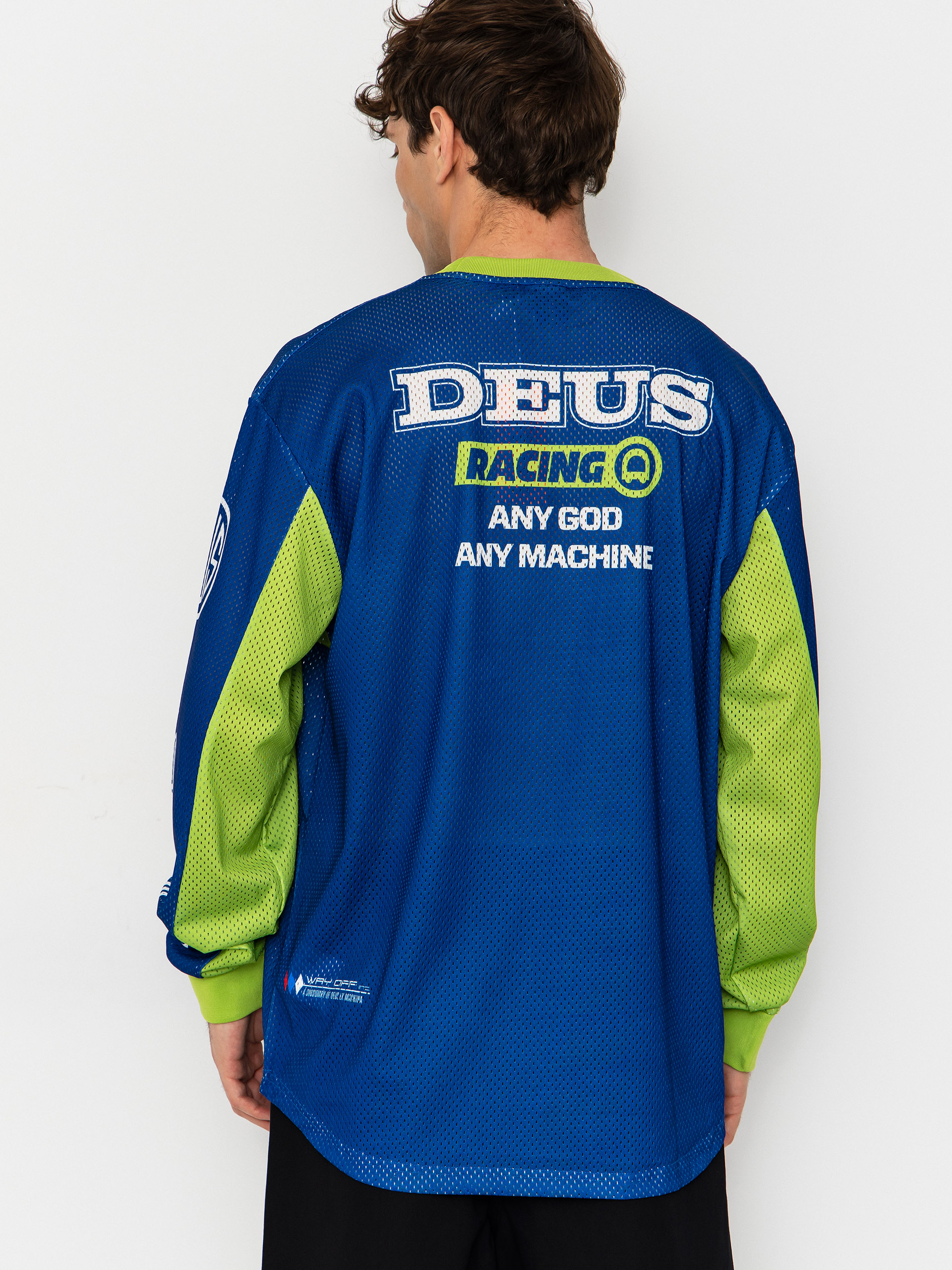 Deus Ex Machina Longsleeve Step Out Moto Jersey (blue)