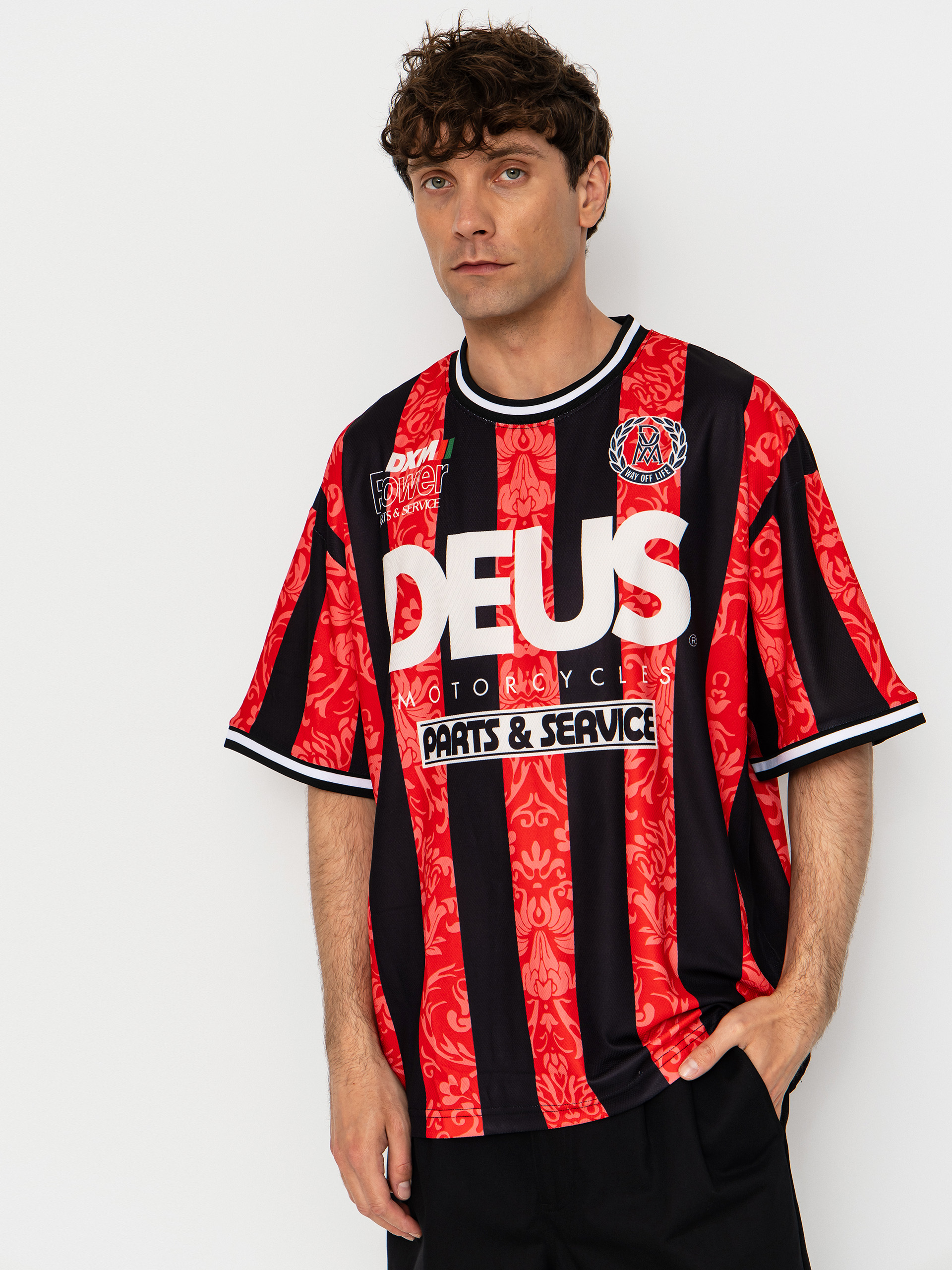 Deus Ex Machina T-Shirt Nouveau Moto (fiery red)