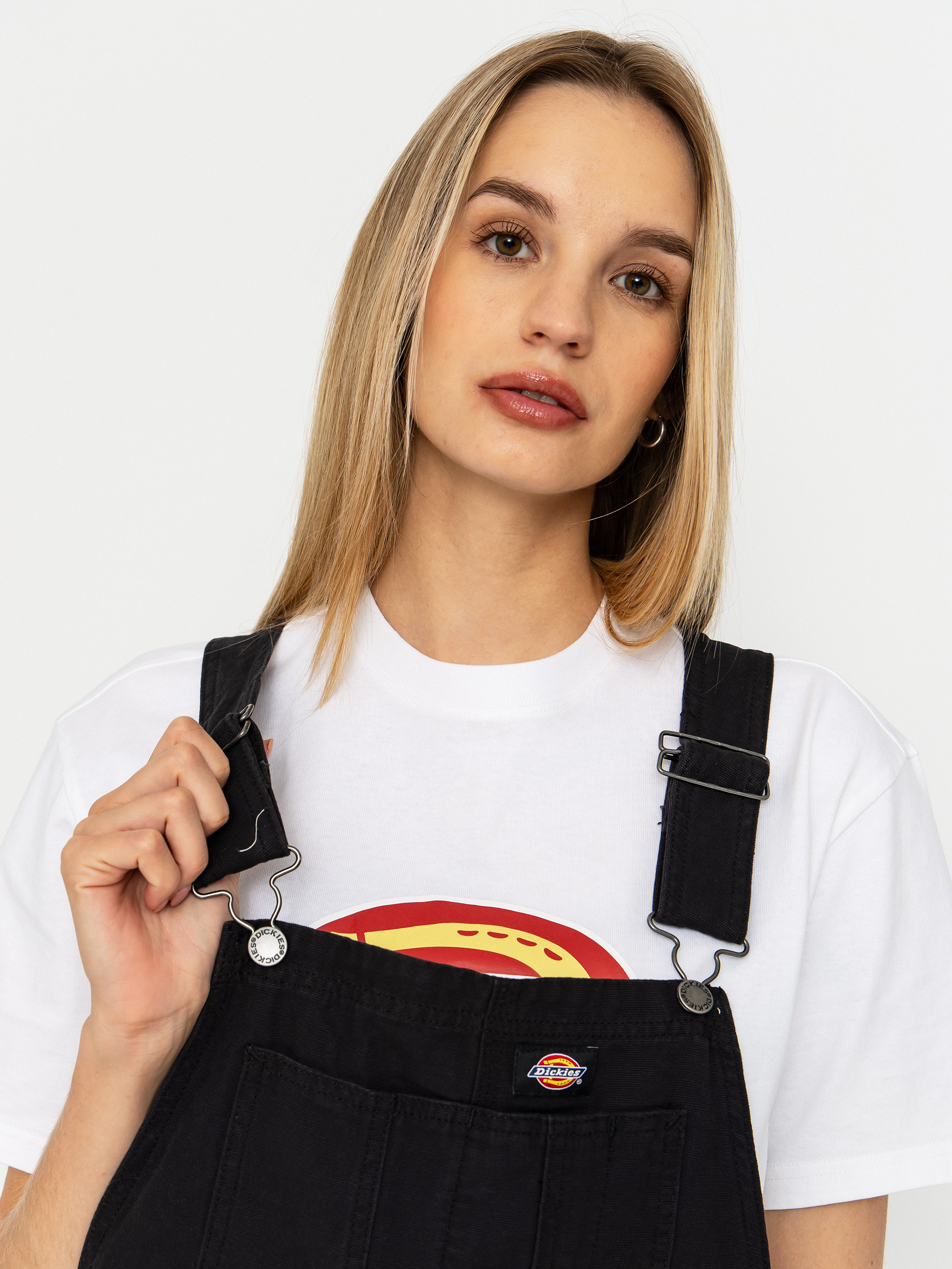 Dickies Shorts Lightweight Canvas Short Bib Wmn (black)