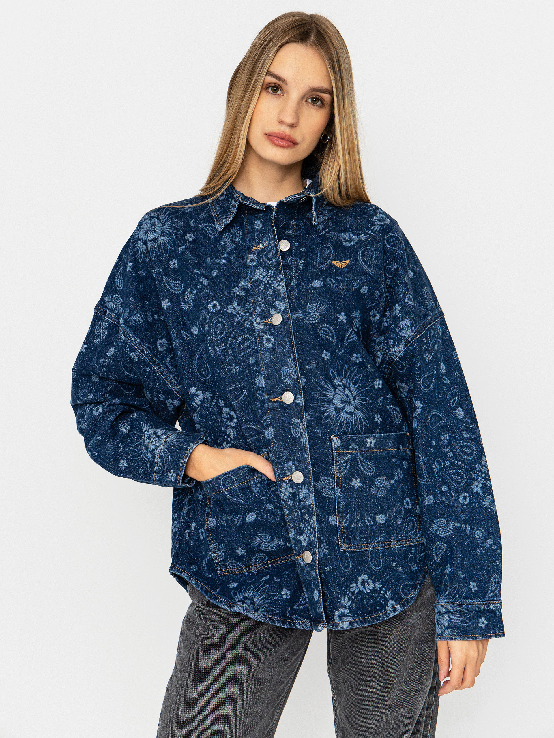 Roxy Kick Back Washed Denim Wmn Shirt