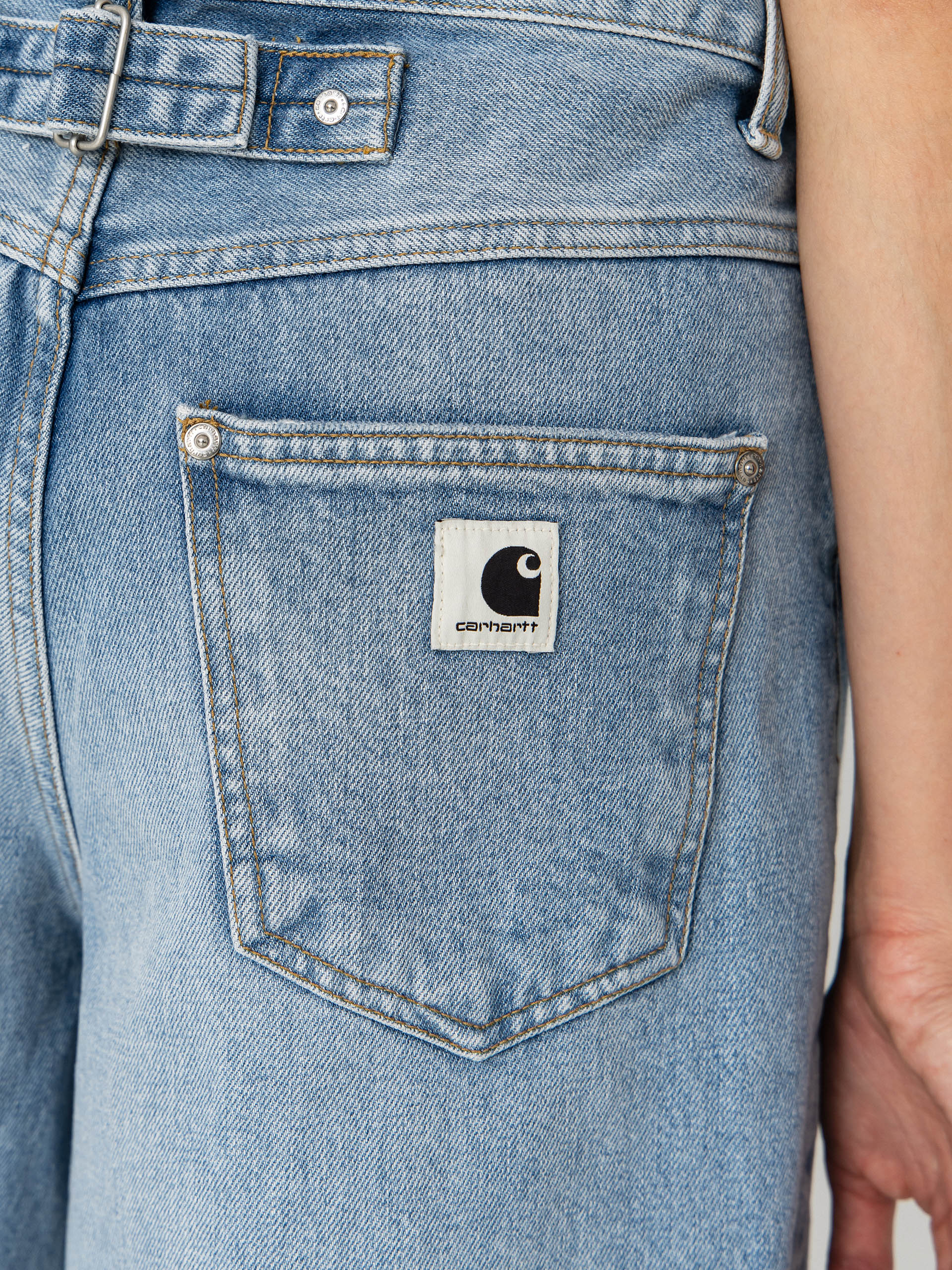 Carhartt WIP Belmont Wmn Shorts (blue heavy worn bleached)
