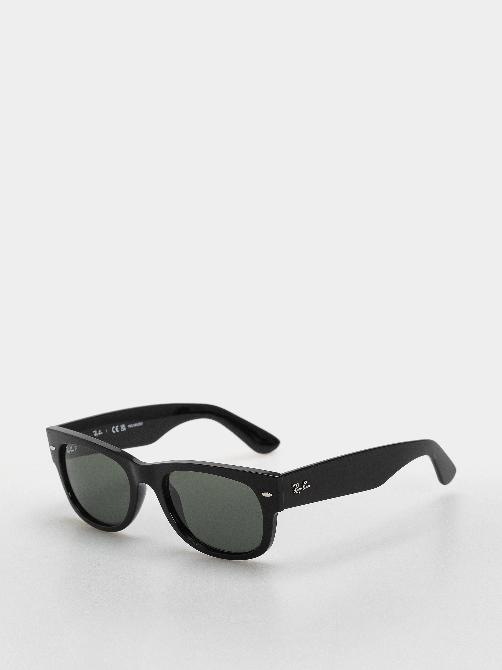 Ray-Ban Mega Wayfarer Ii Sunglasses (polerowany czarny/zielone z polaryzacją)