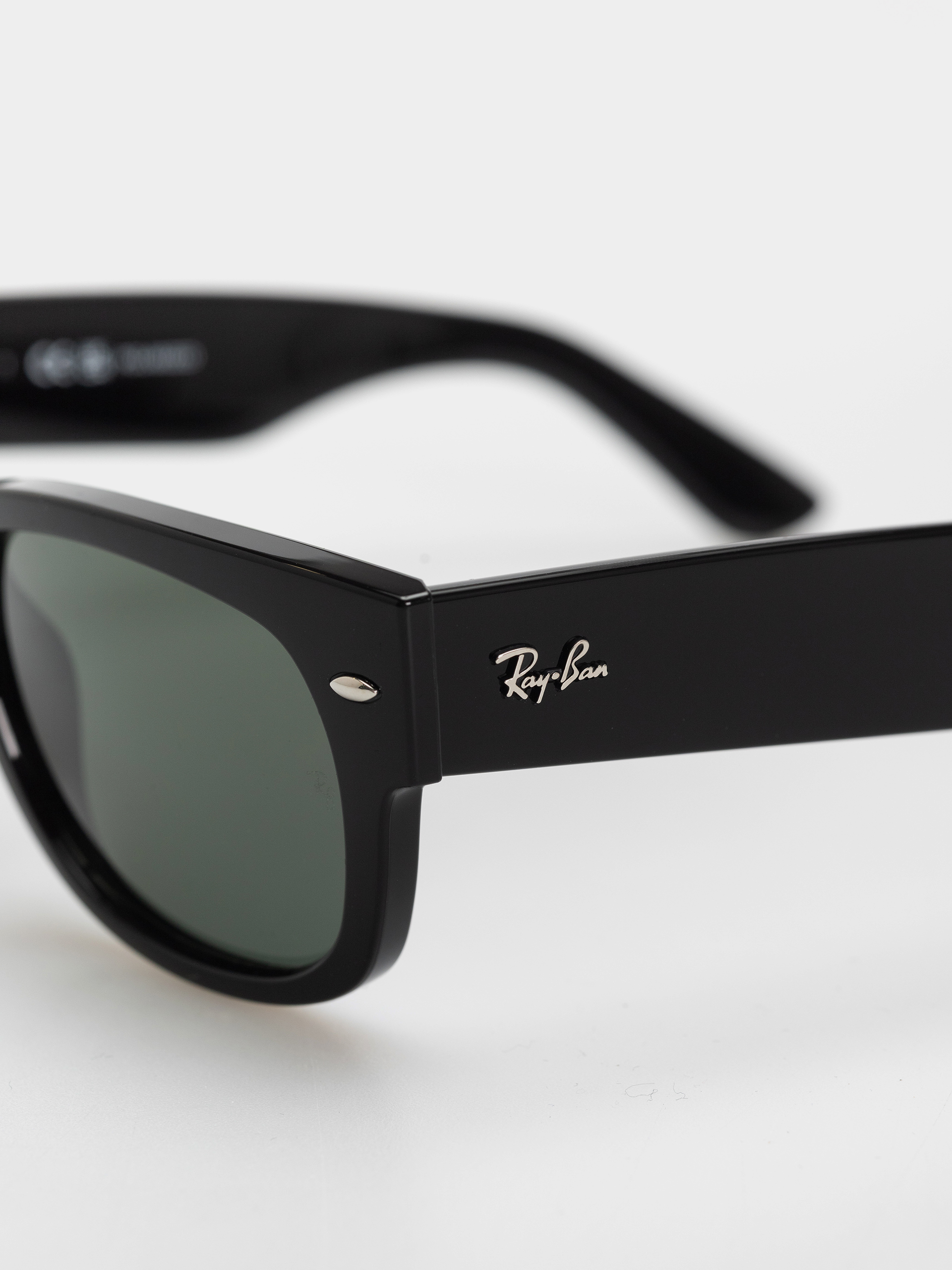 Ray-Ban Mega Wayfarer Ii Sonnenbrille (polerowany czarny/zielone z polaryzacją)