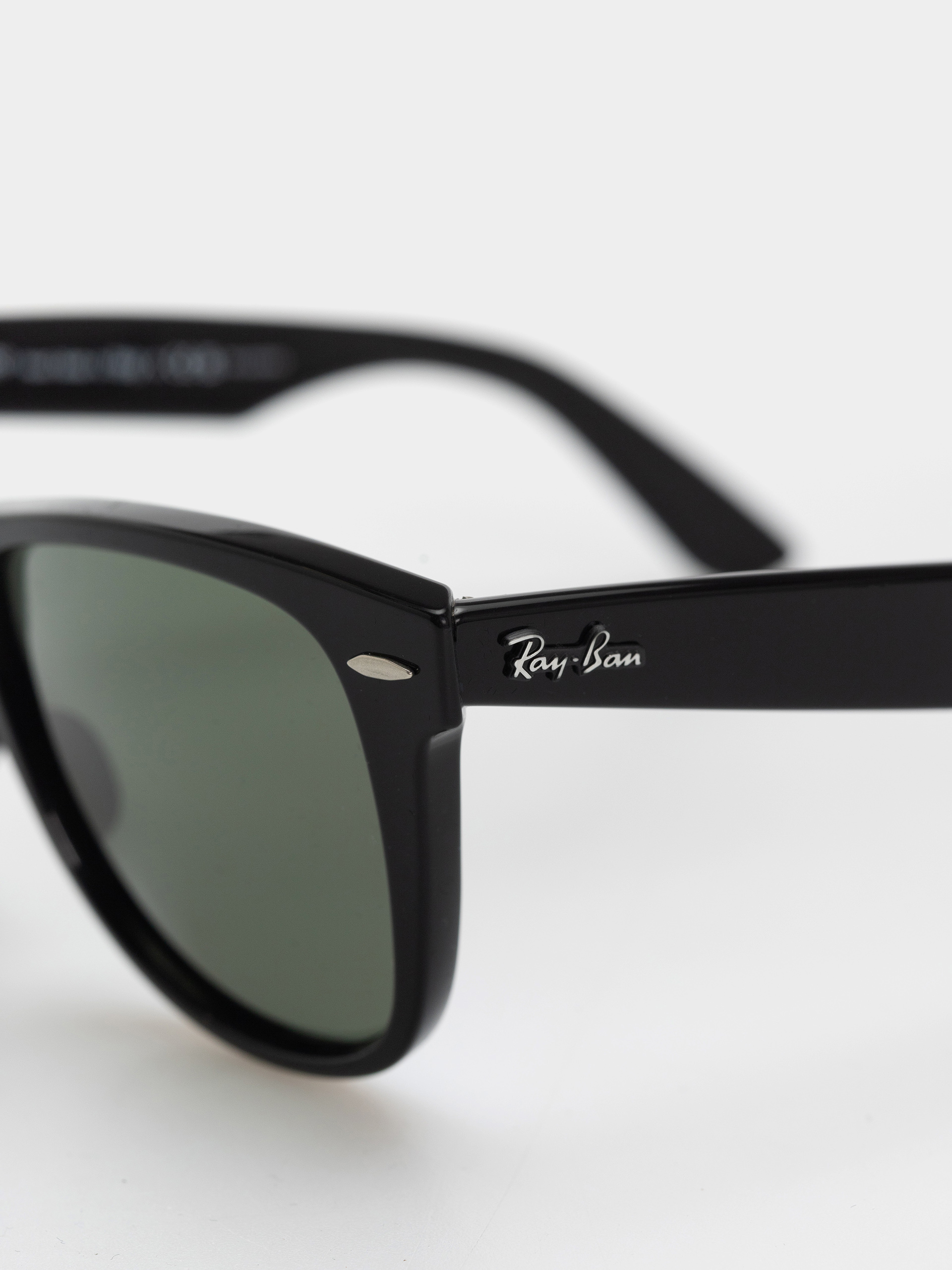 Ray-Ban Sonnenbrille Original Wayfarer Classic (polerowany czarny/zielone z polaryzacją)