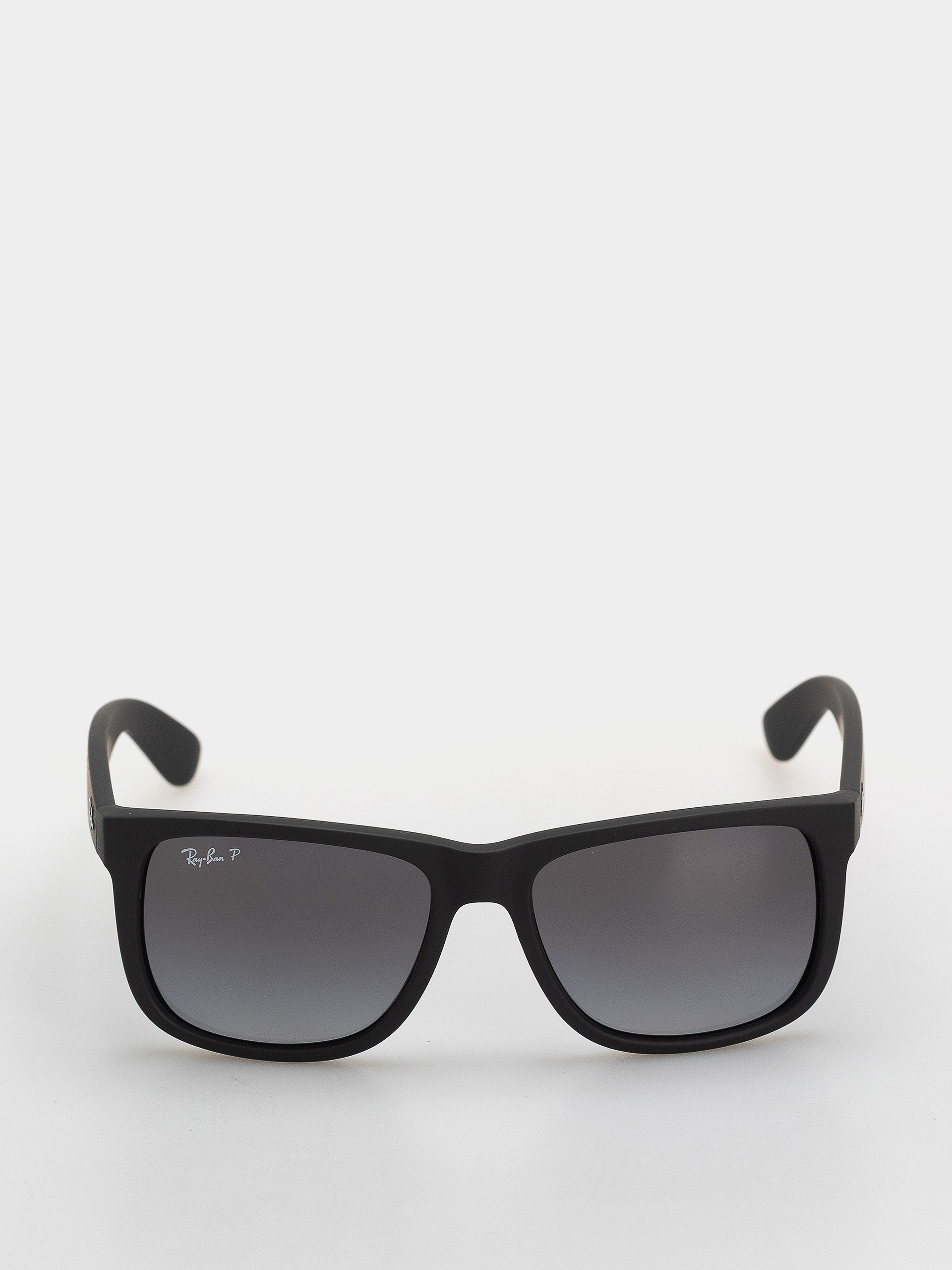 Ray-Ban Sonnenbrille Justin Classic (matowy guma czarny/polaryzacyjne jasnoszary)