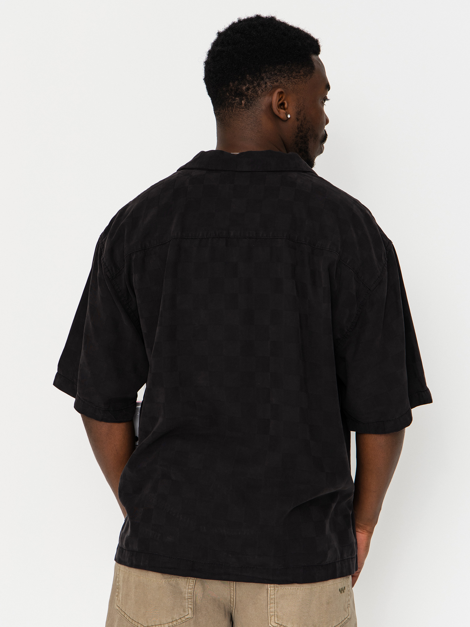 Vans Van Doren Tencel Check Camp Hemd (black)