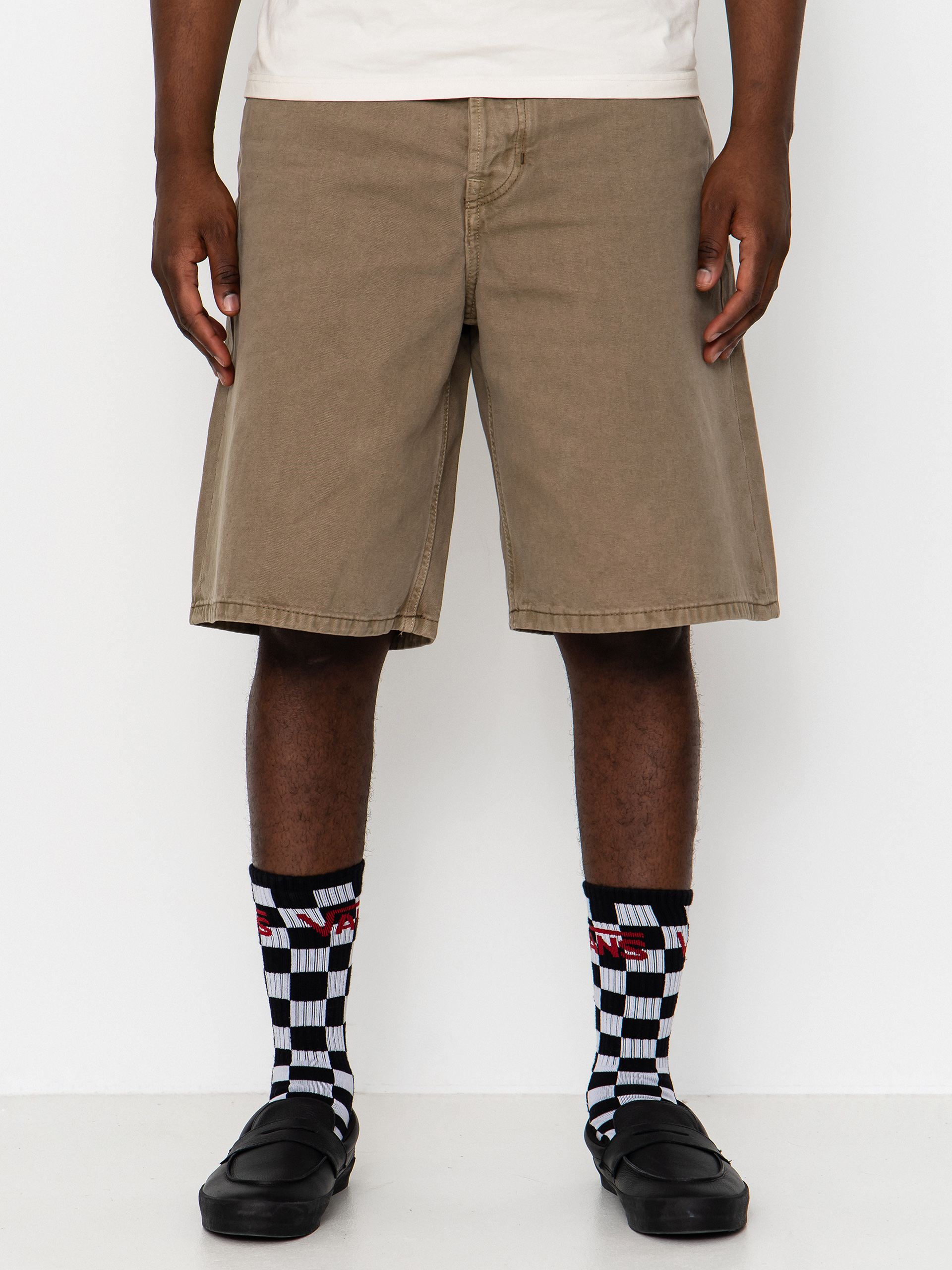 Vans Lx Check 5 Baggy Denim Shorts