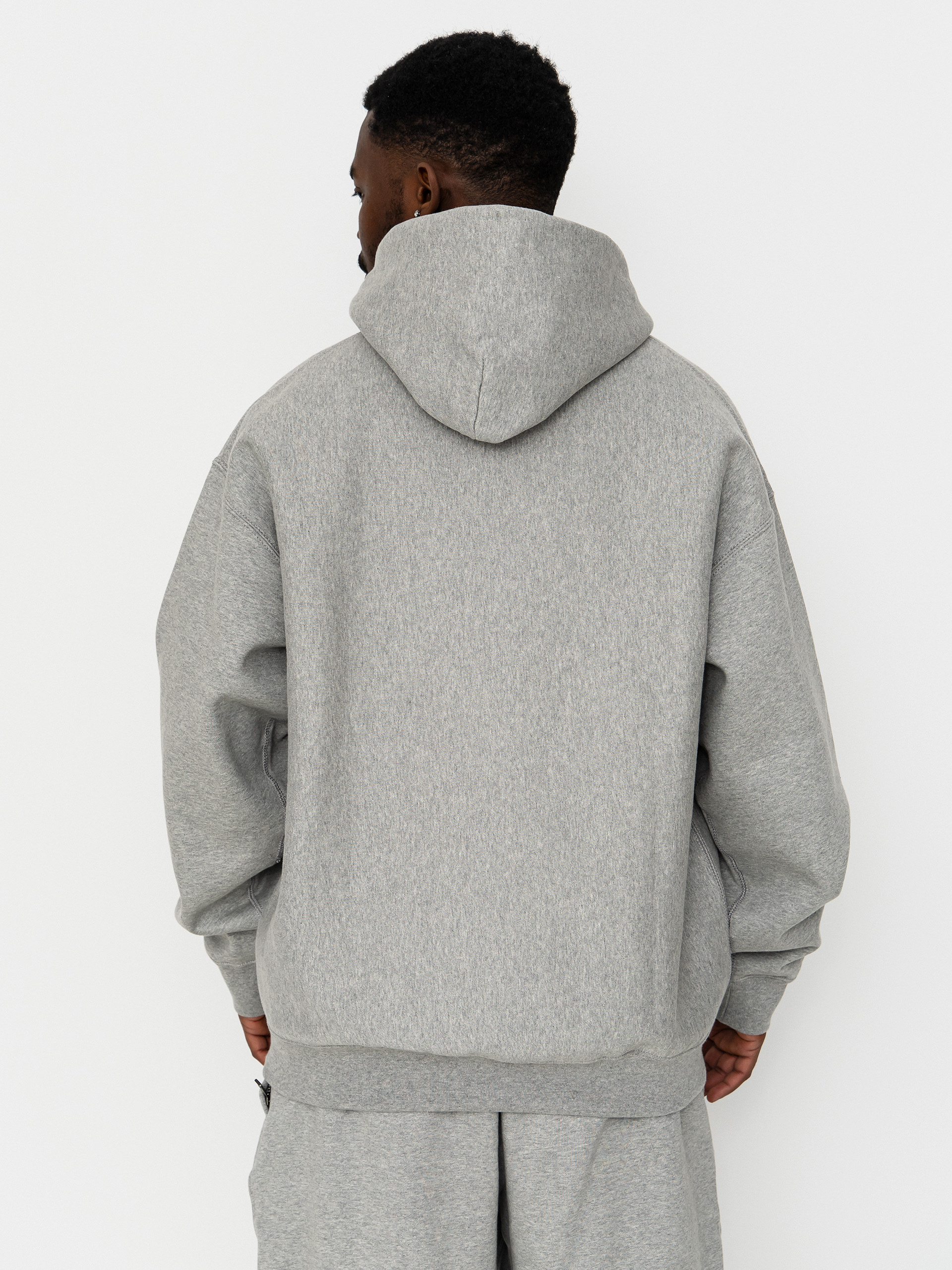 Nike SB Solo Swoosh HD Hoodie (dk grey heather/lt smoke grey/white)
