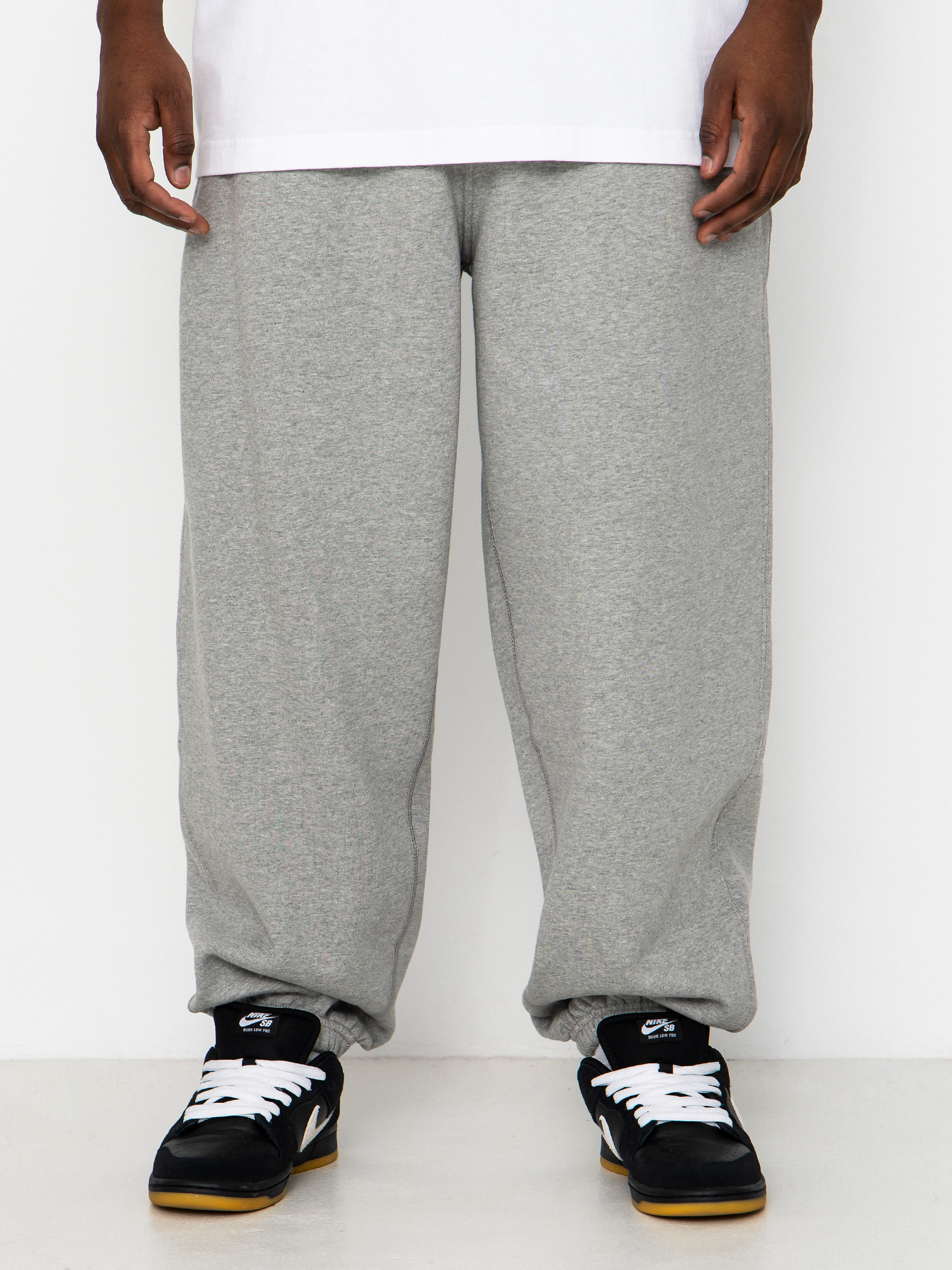 Nike SB Solo Swoosh Hose (dk grey heather/lt smoke grey/white)