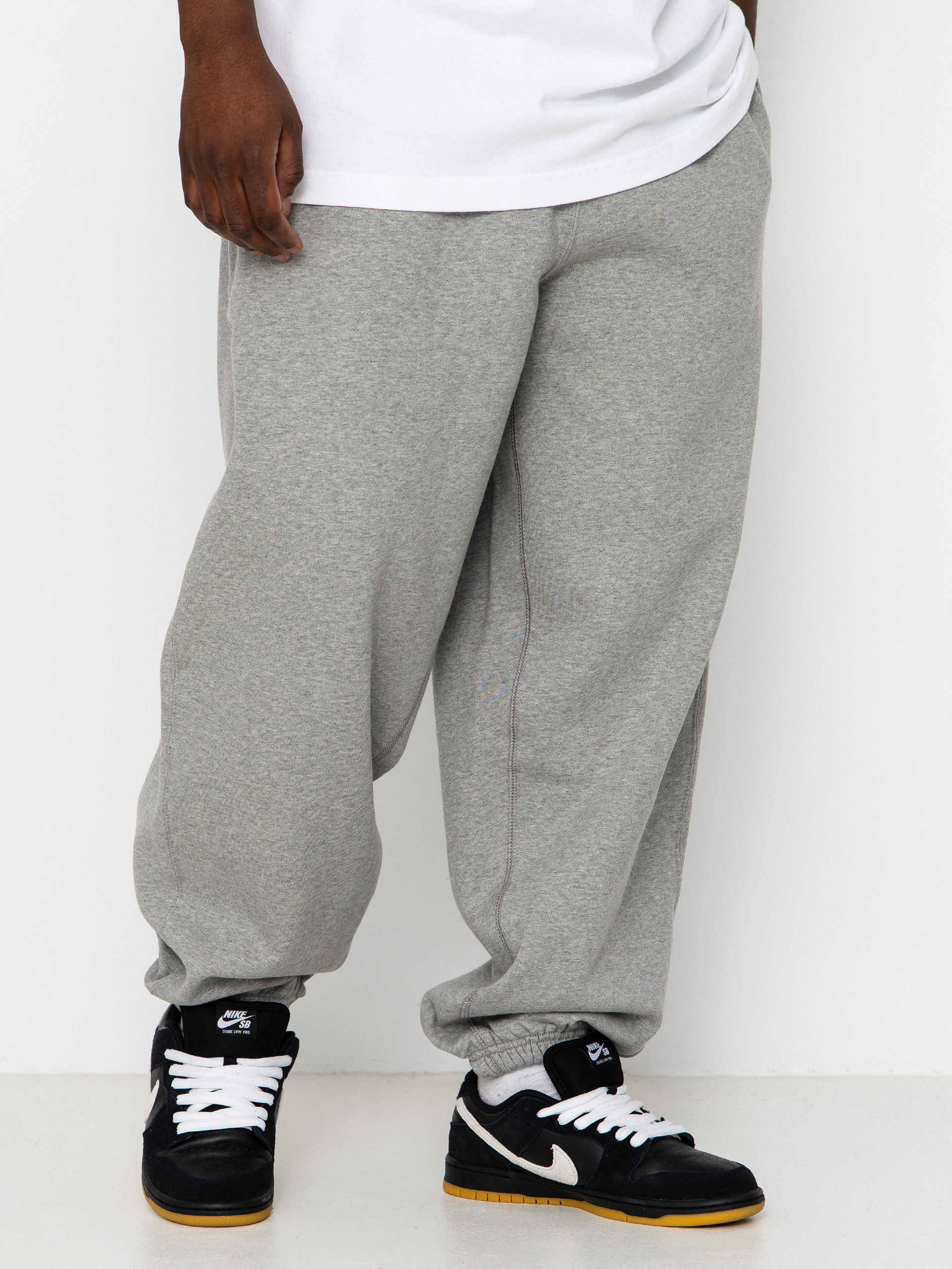 Nike SB Solo Swoosh Hose (dk grey heather/lt smoke grey/white)