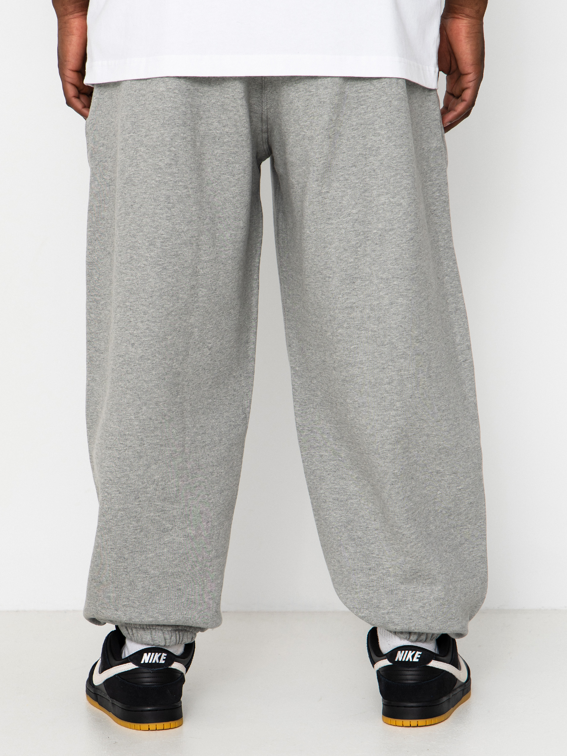 Nike SB Solo Swoosh Hose (dk grey heather/lt smoke grey/white)