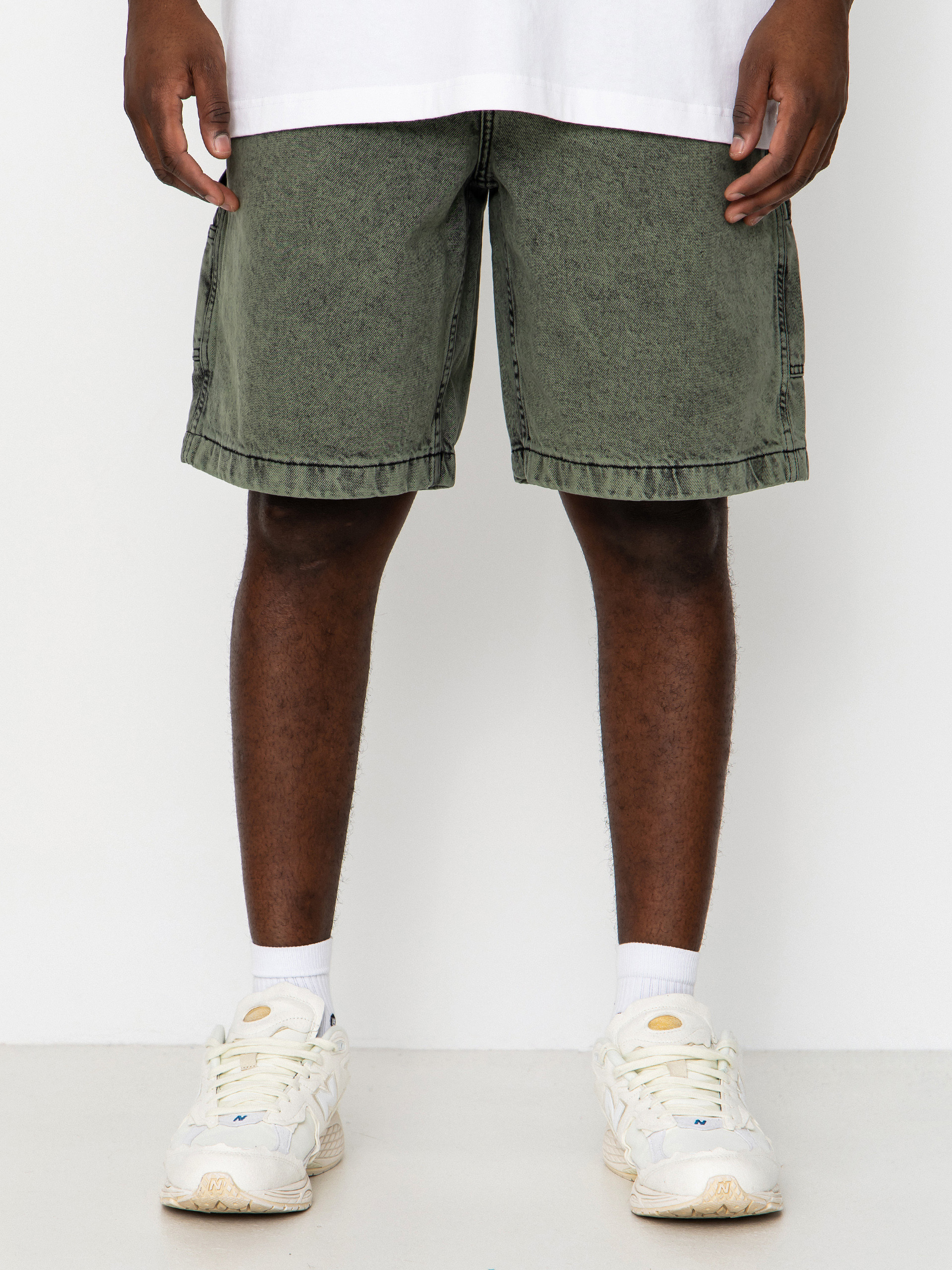 Billabong Bad Dog Workwear Denim Shorts (moss green)