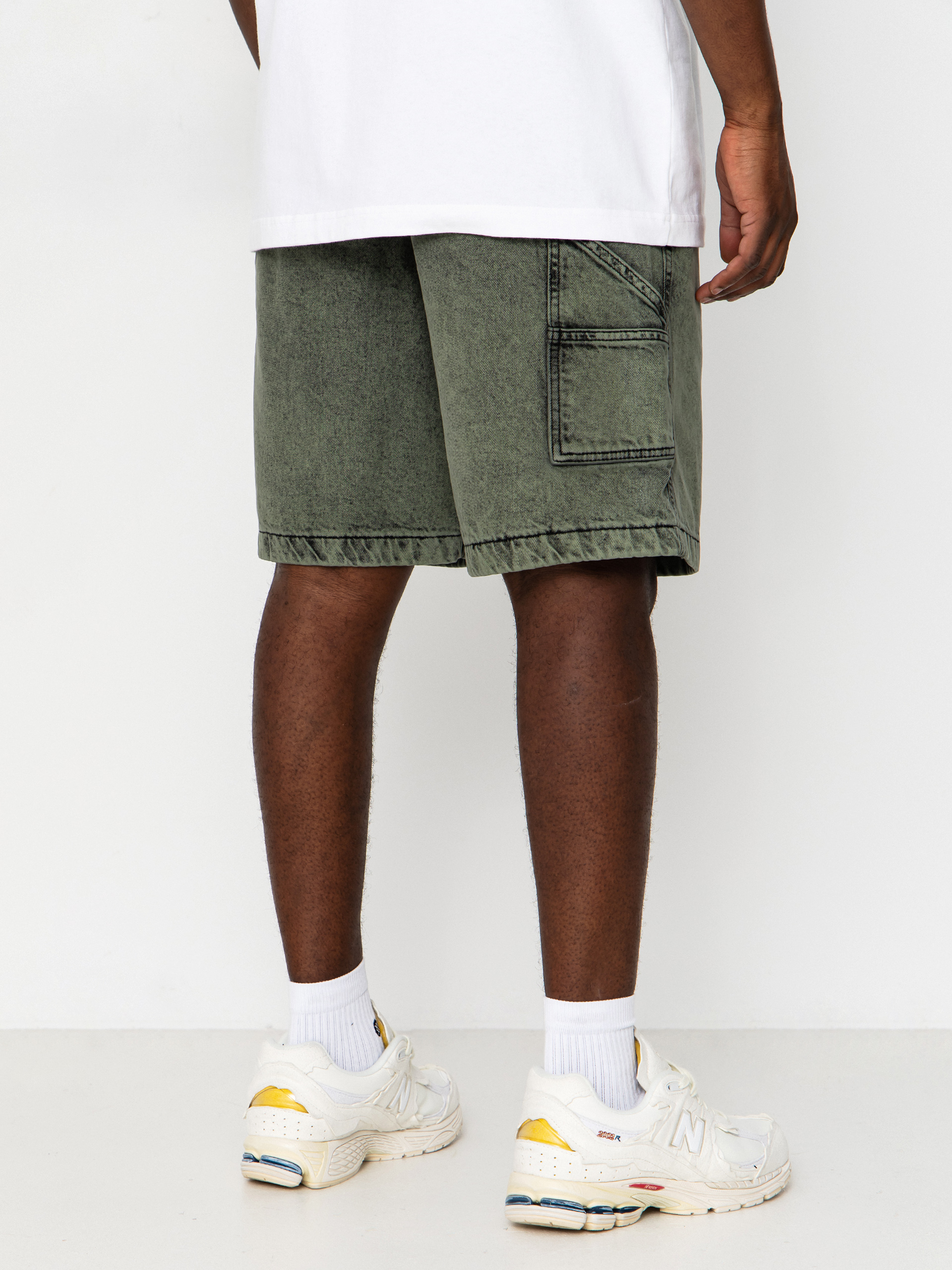 Billabong Bad Dog Workwear Denim Shorts (moss green)