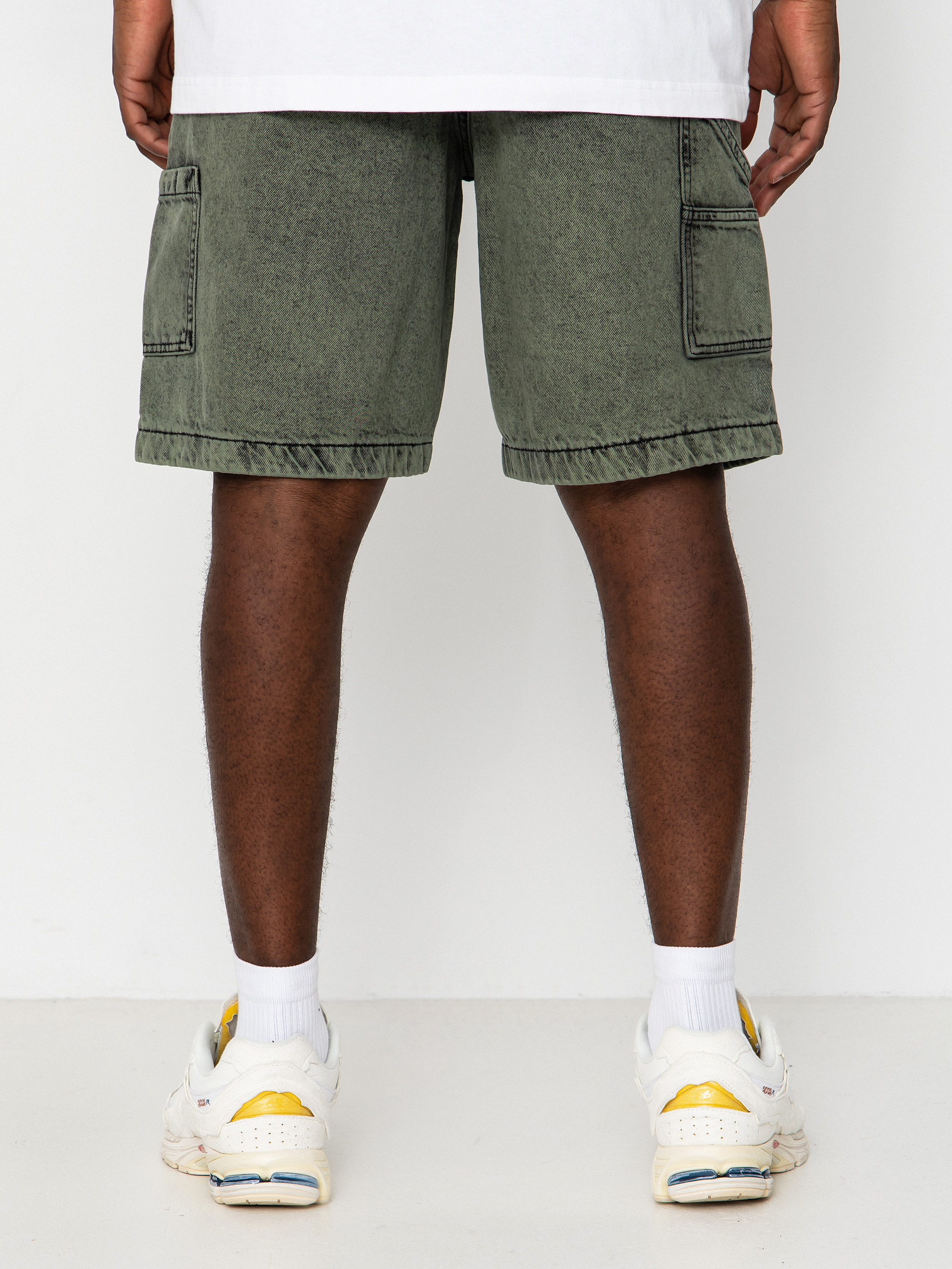 Billabong Bad Dog Workwear Denim Shorts (moss green)