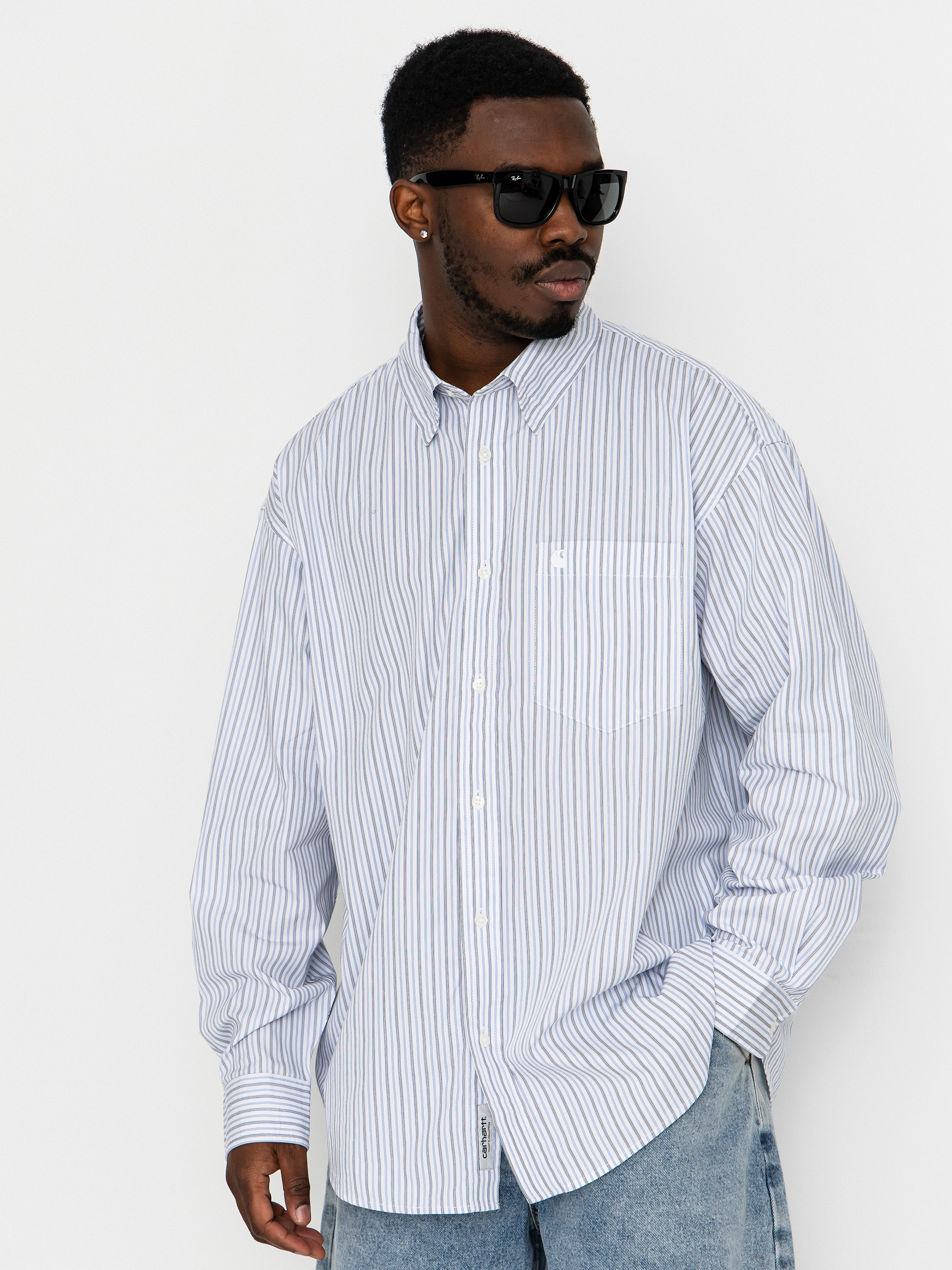 Carhartt WIP Keene Shirt (keene stripe white)