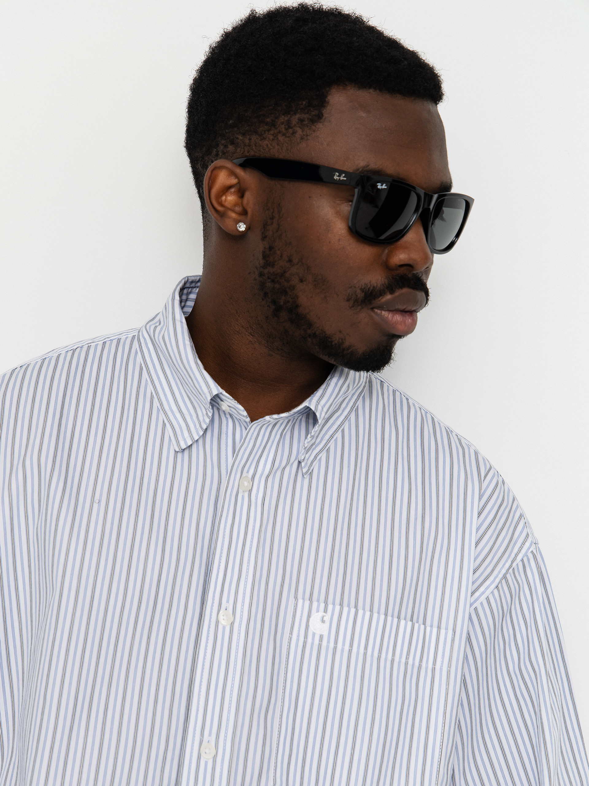 Carhartt WIP Keene Shirt (keene stripe white)