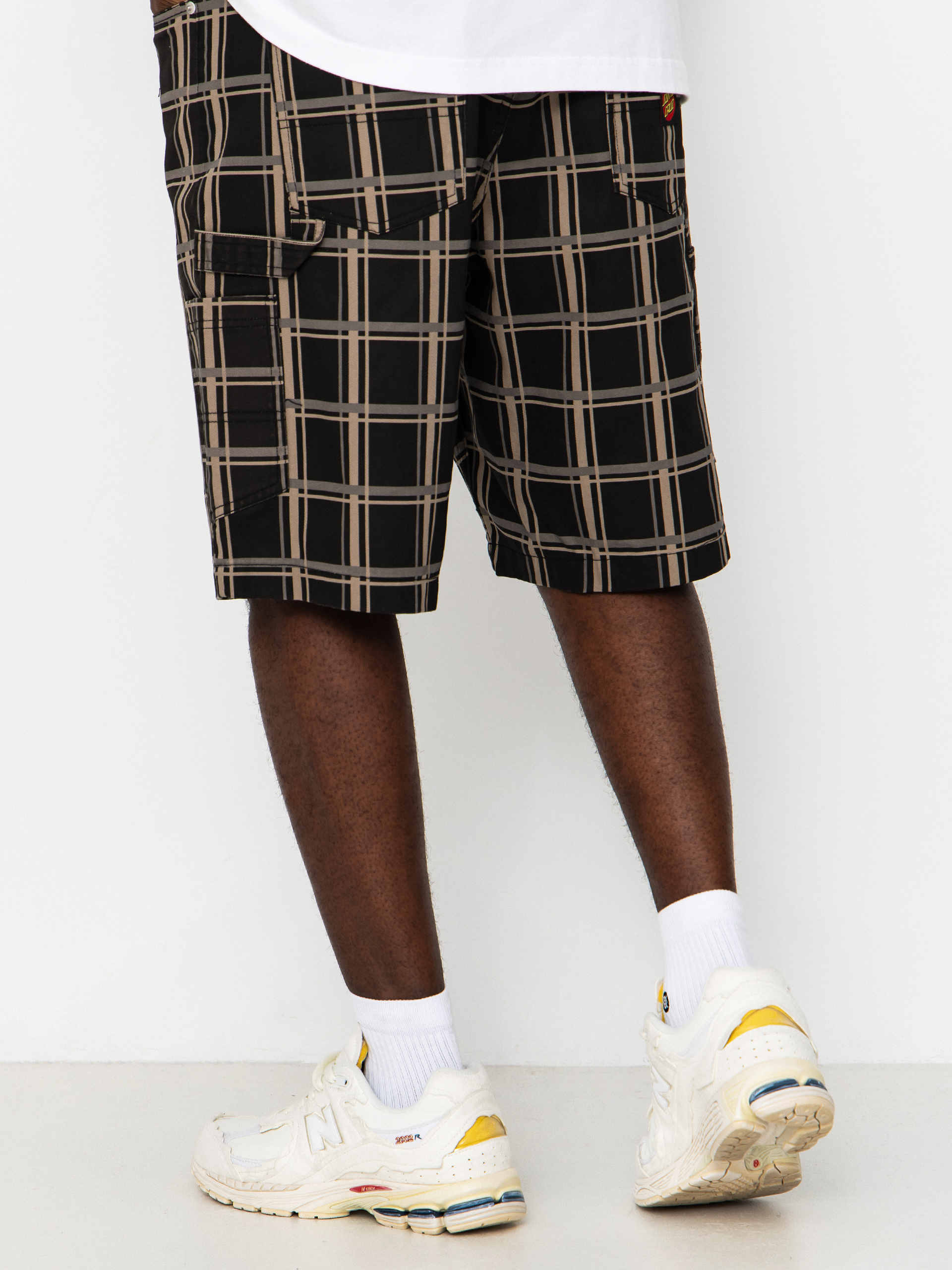 Santa Cruz Carpenter Big Shorts (black check)