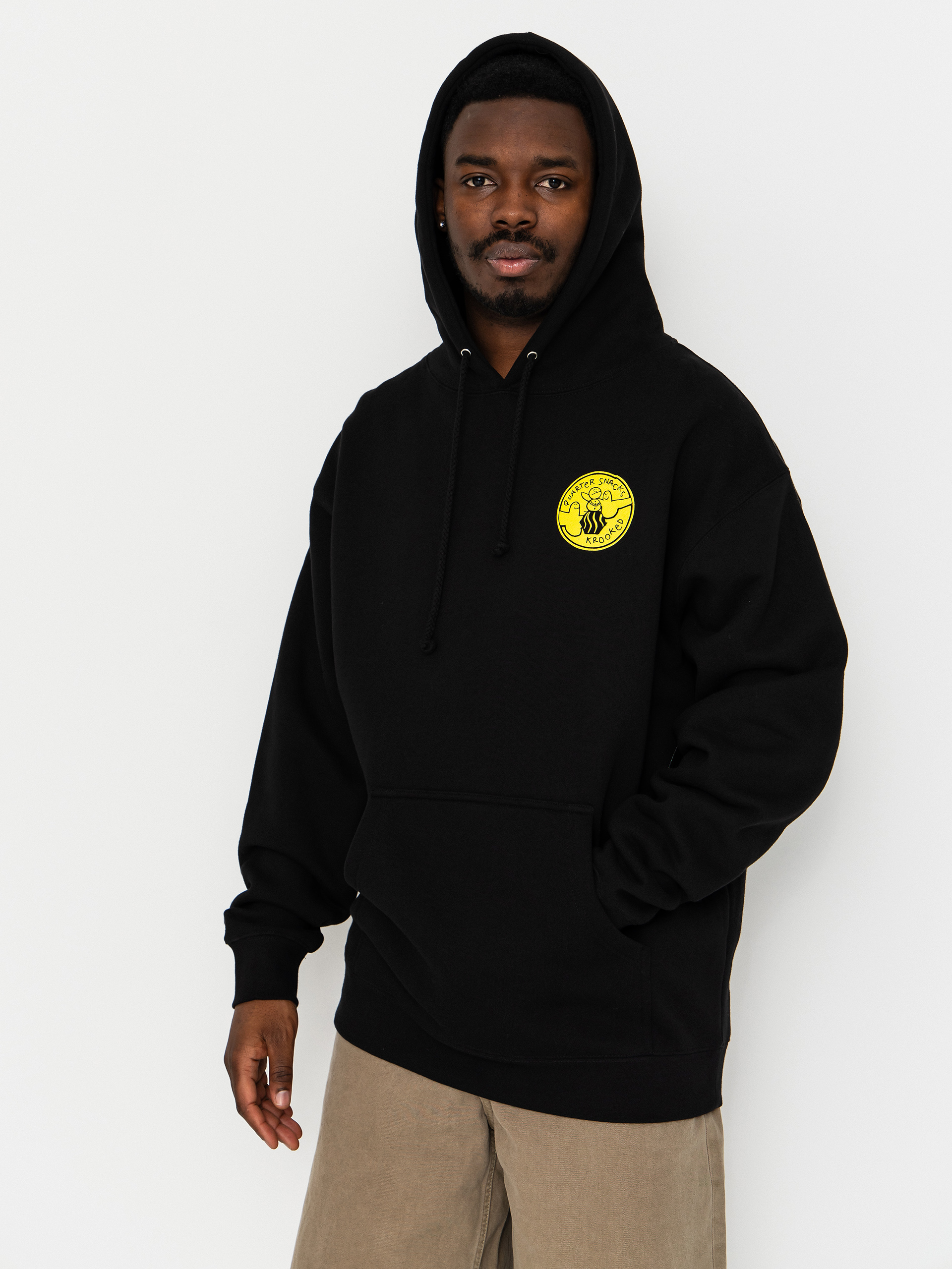 Krooked X Quarter Snacks Snackman Sweatshirt (black)
