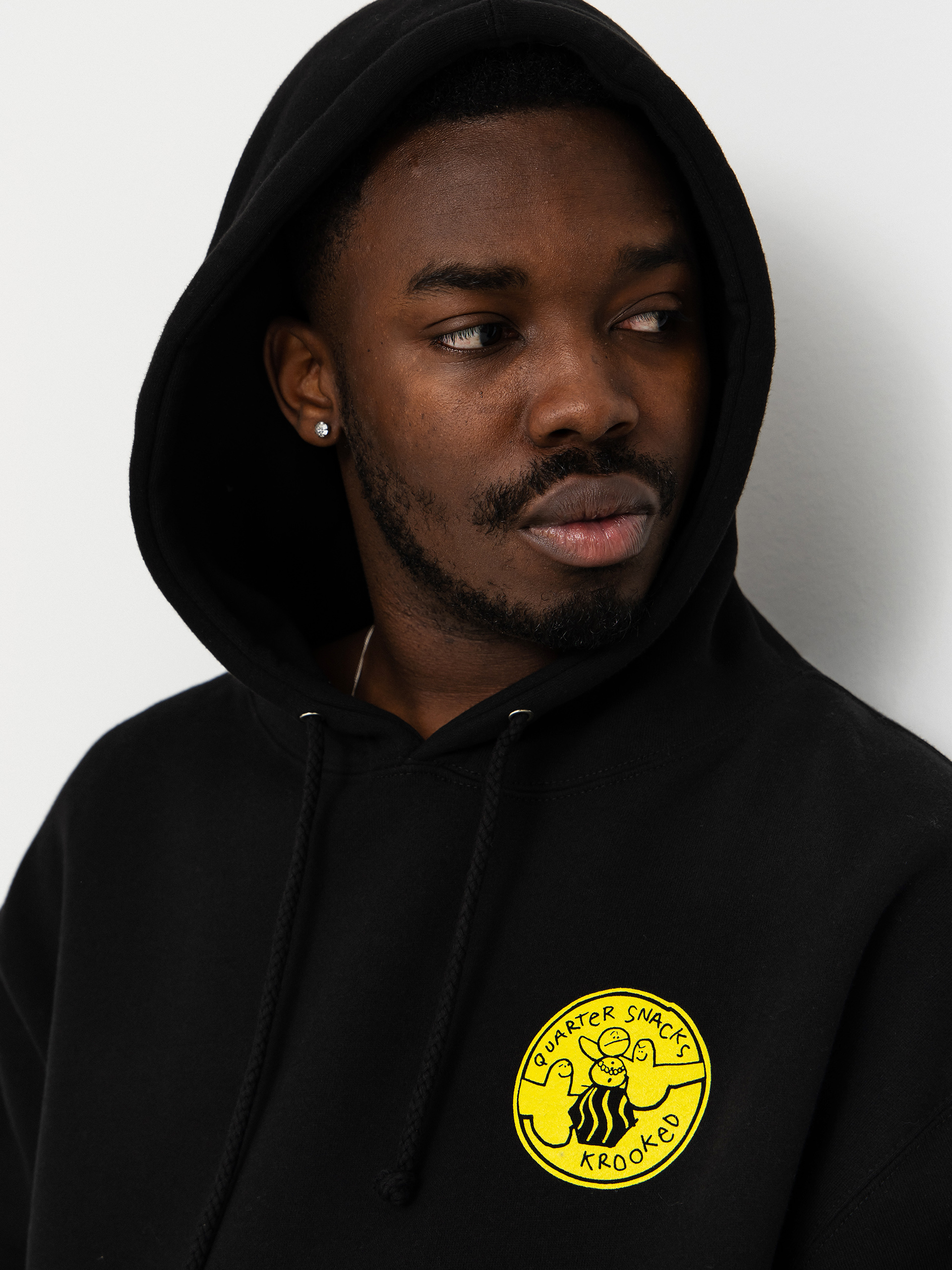 Krooked X Quarter Snacks Snackman Sweatshirt (black)