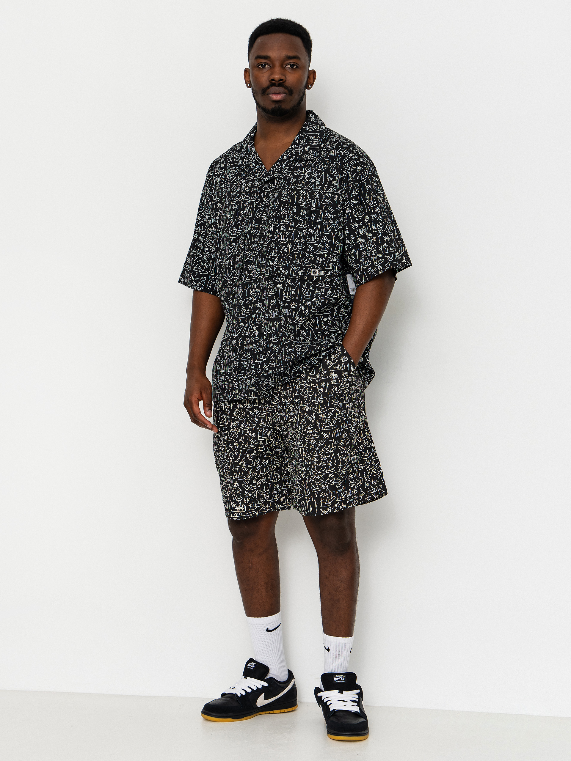 Salty Crew Fishcamp Shirt (lb black)