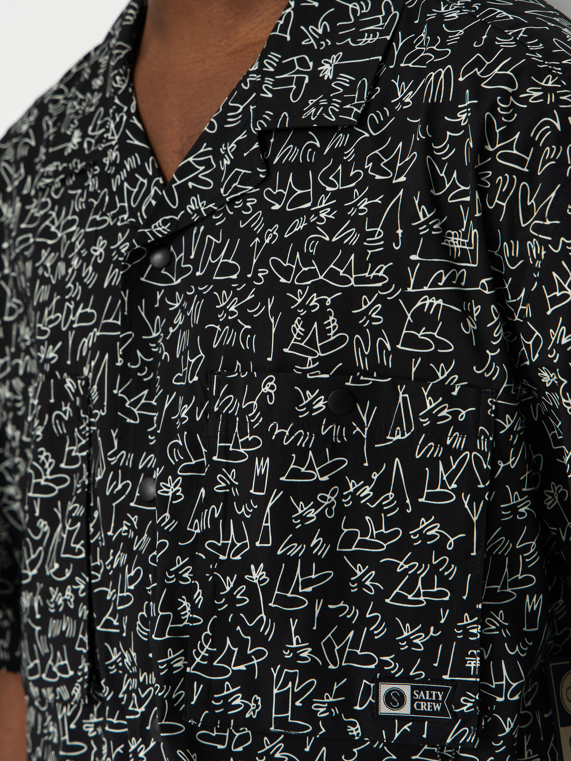 Salty Crew Fishcamp Shirt (lb black)