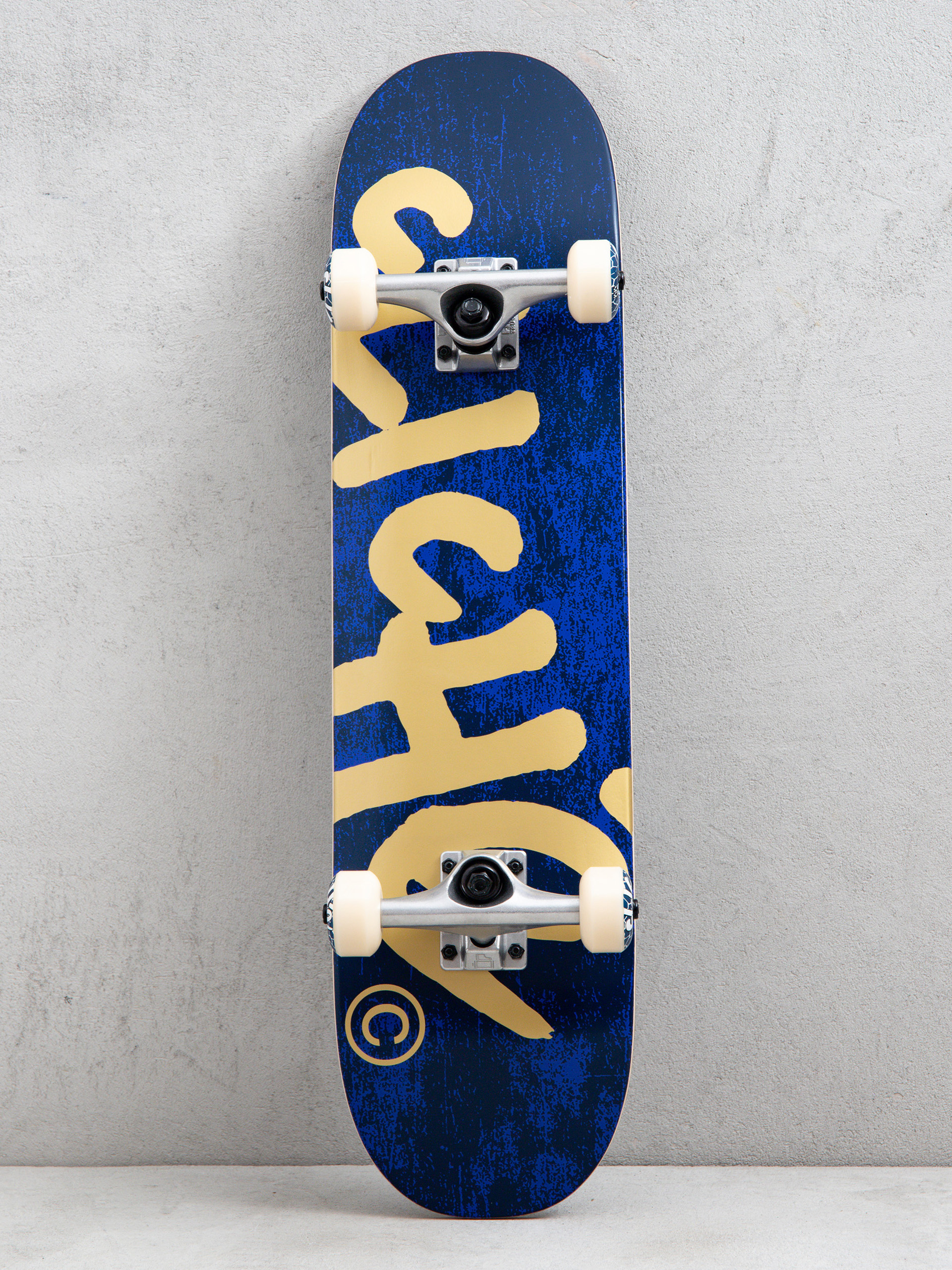 Cliche Skateboard Handwritten (navy/gold)