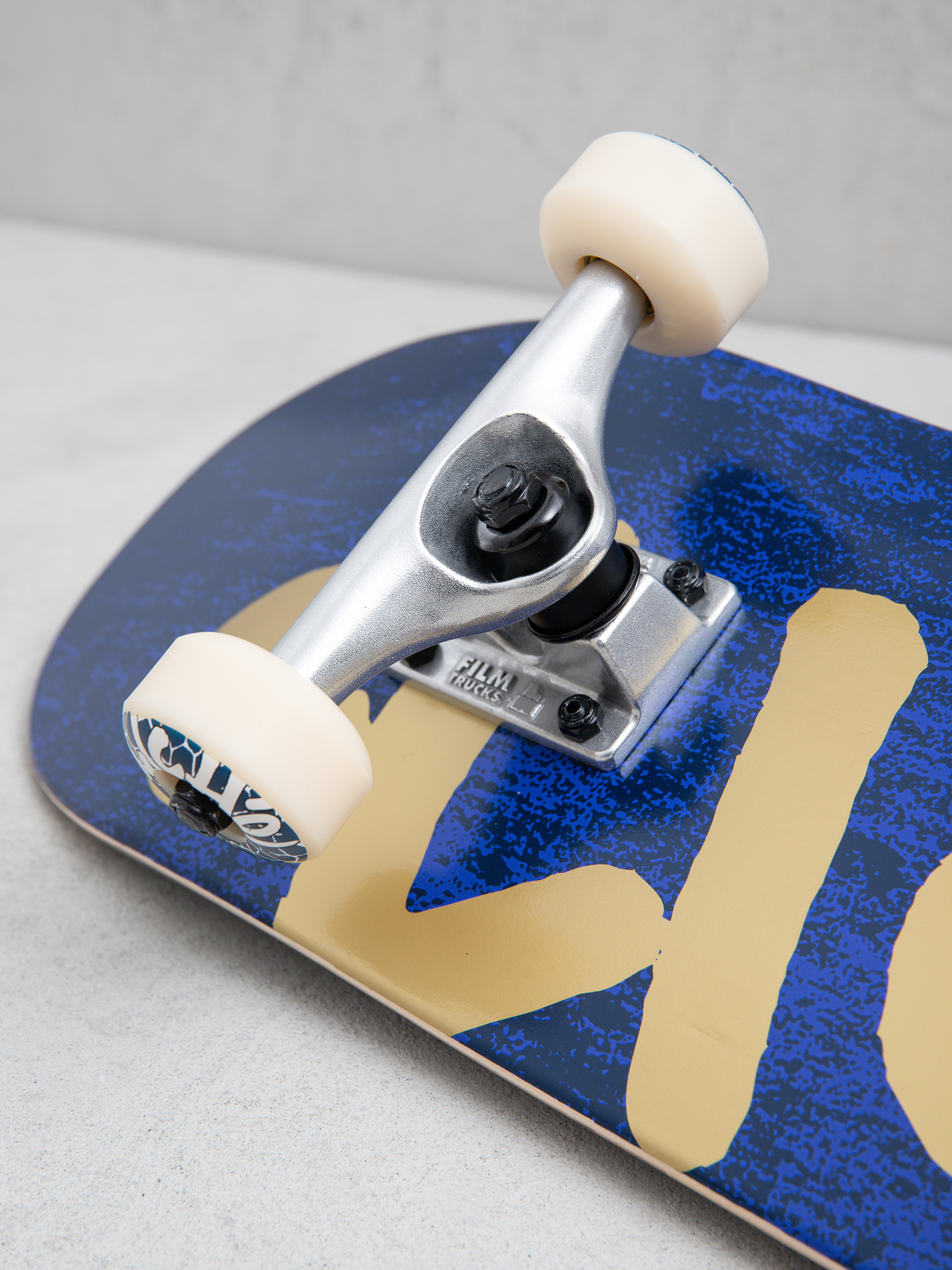 Cliche Skateboard Handwritten (navy/gold)