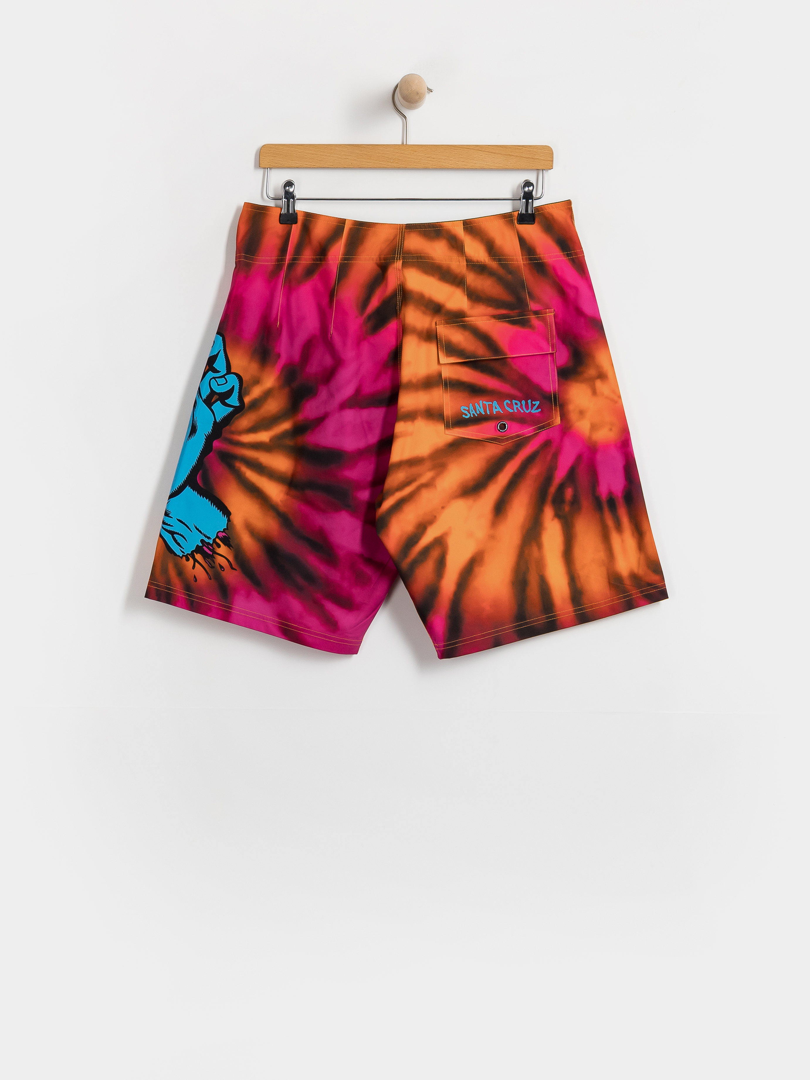 Santa Cruz Shorts Screaming Hand Boardshort (pink/orange tie dye)