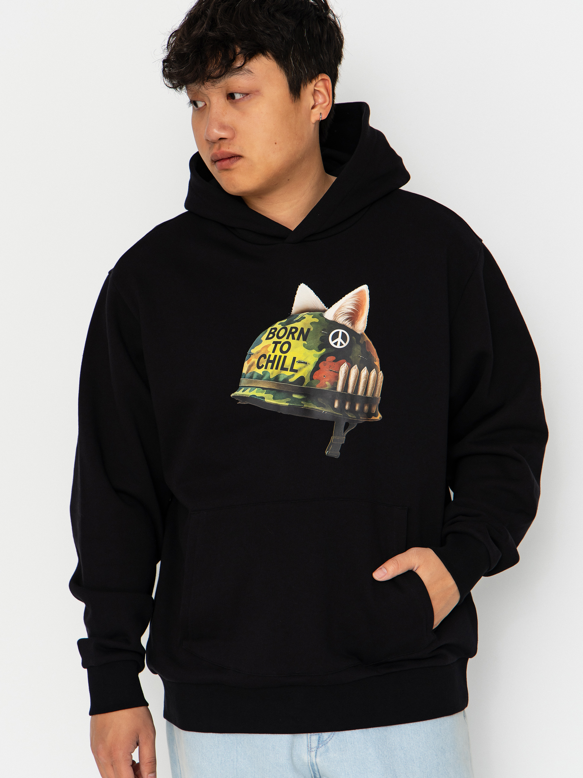 RipNDip Born To Chill HD Hoodie (black wash)