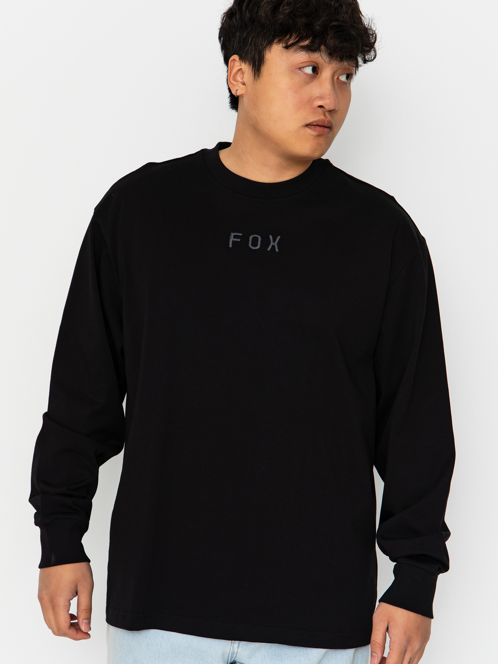 Fox Wordmark Oversized Longsleeve (black)