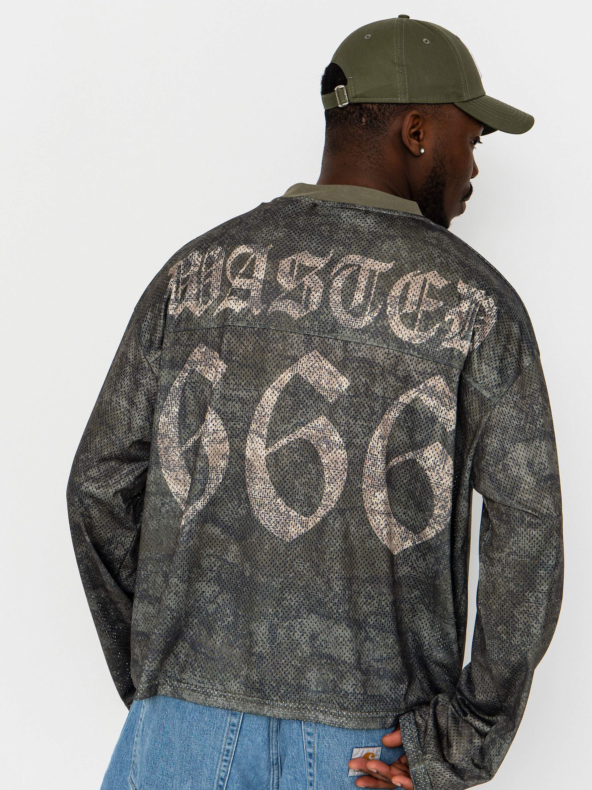 Wasted Paris Longsleeve Swarm Mesh (olive khaki camo)