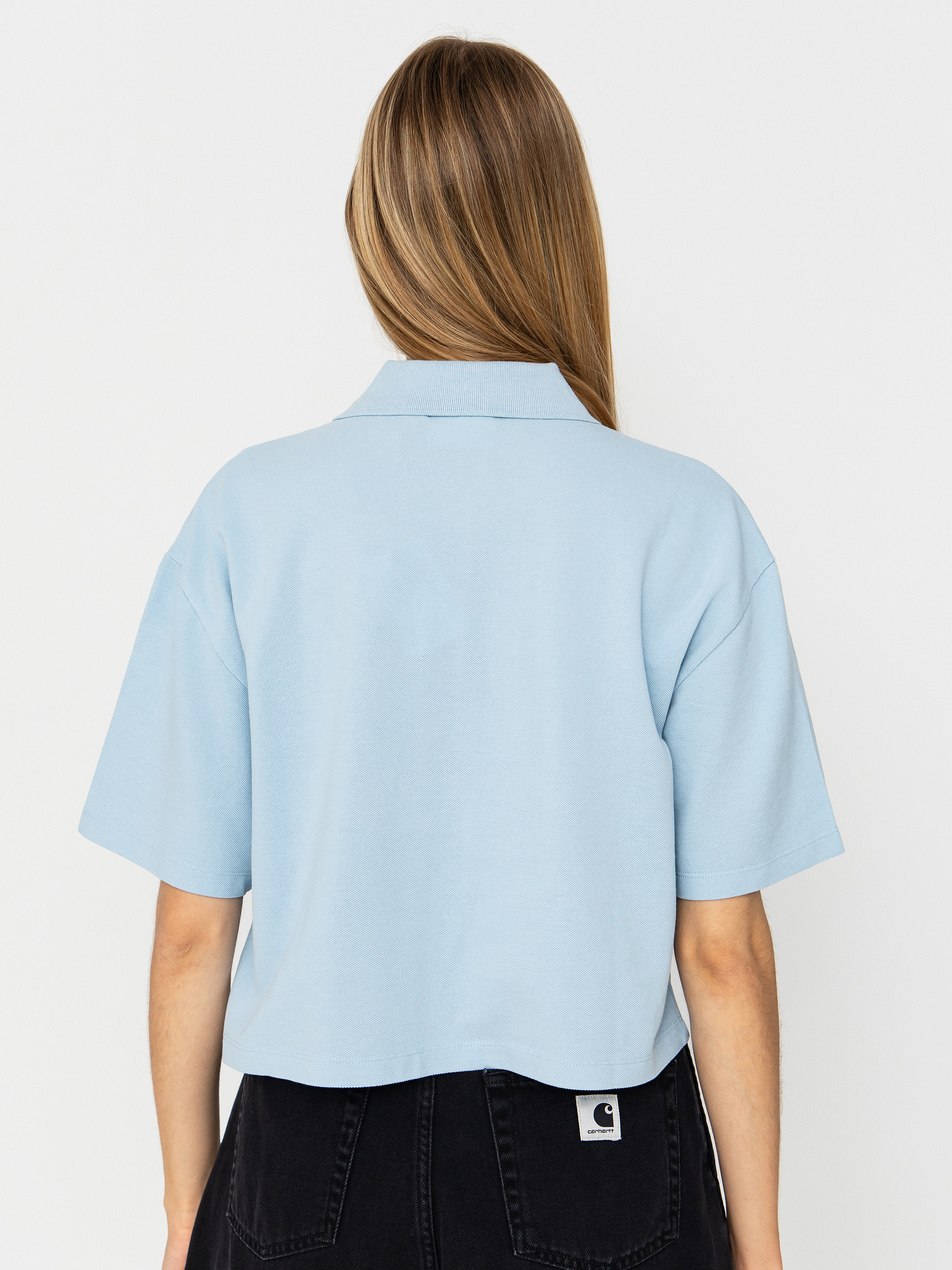 Carhartt WIP T-Shirt Script Polo Wmn (icaria/white)