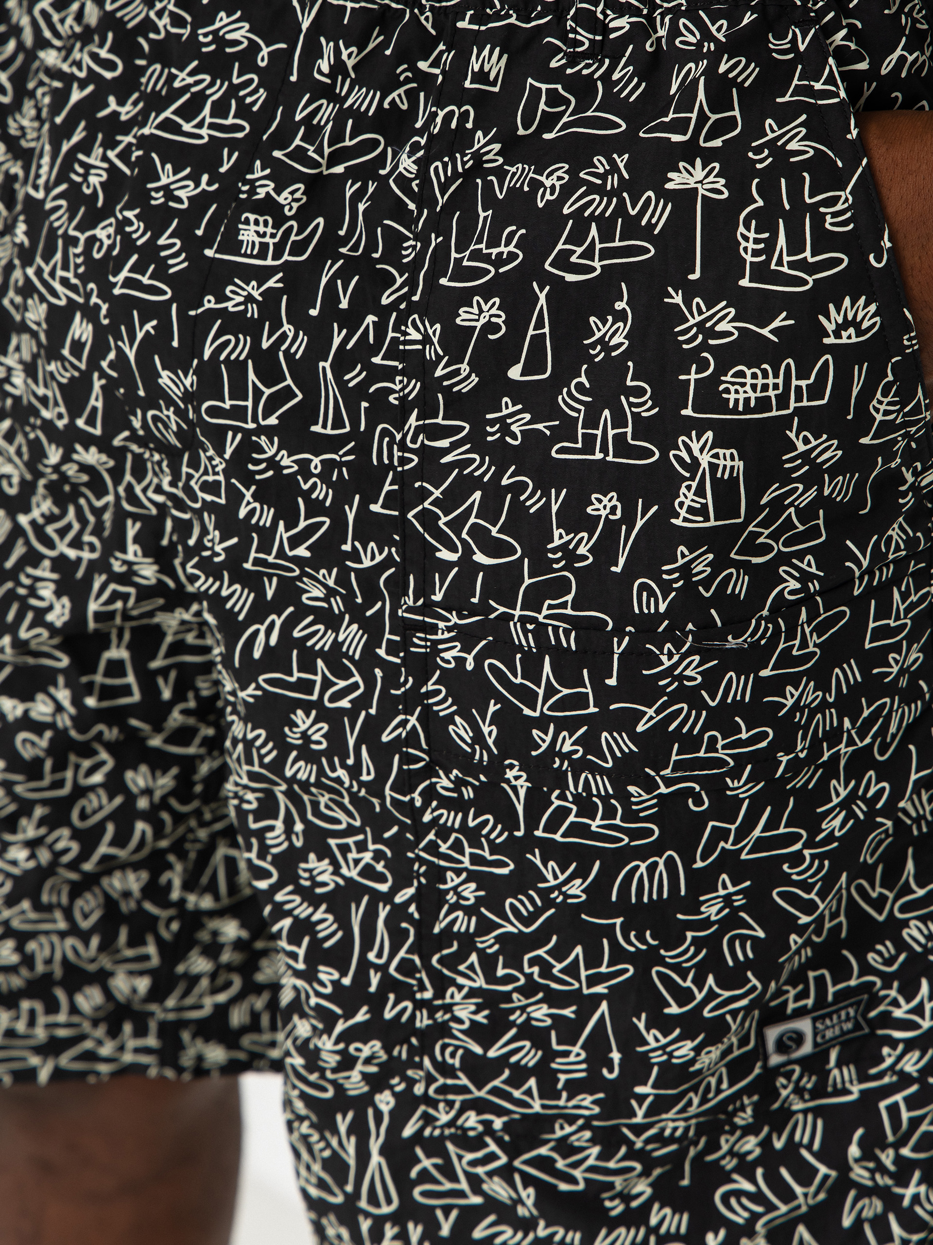 Salty Crew Shorts Raid Packable (lb black)