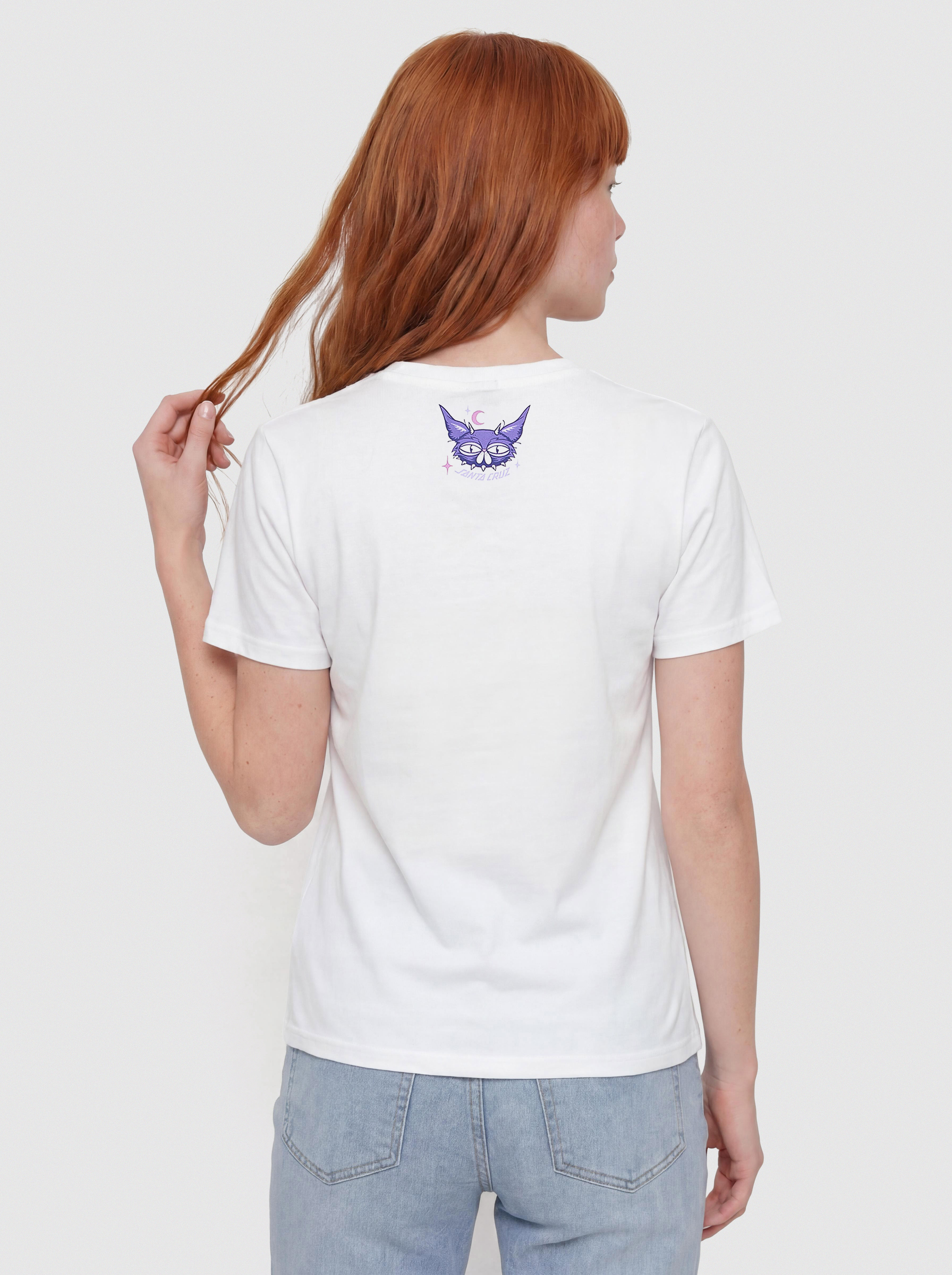 Santa Cruz Night Critter Front Wmn T-Shirt (white)