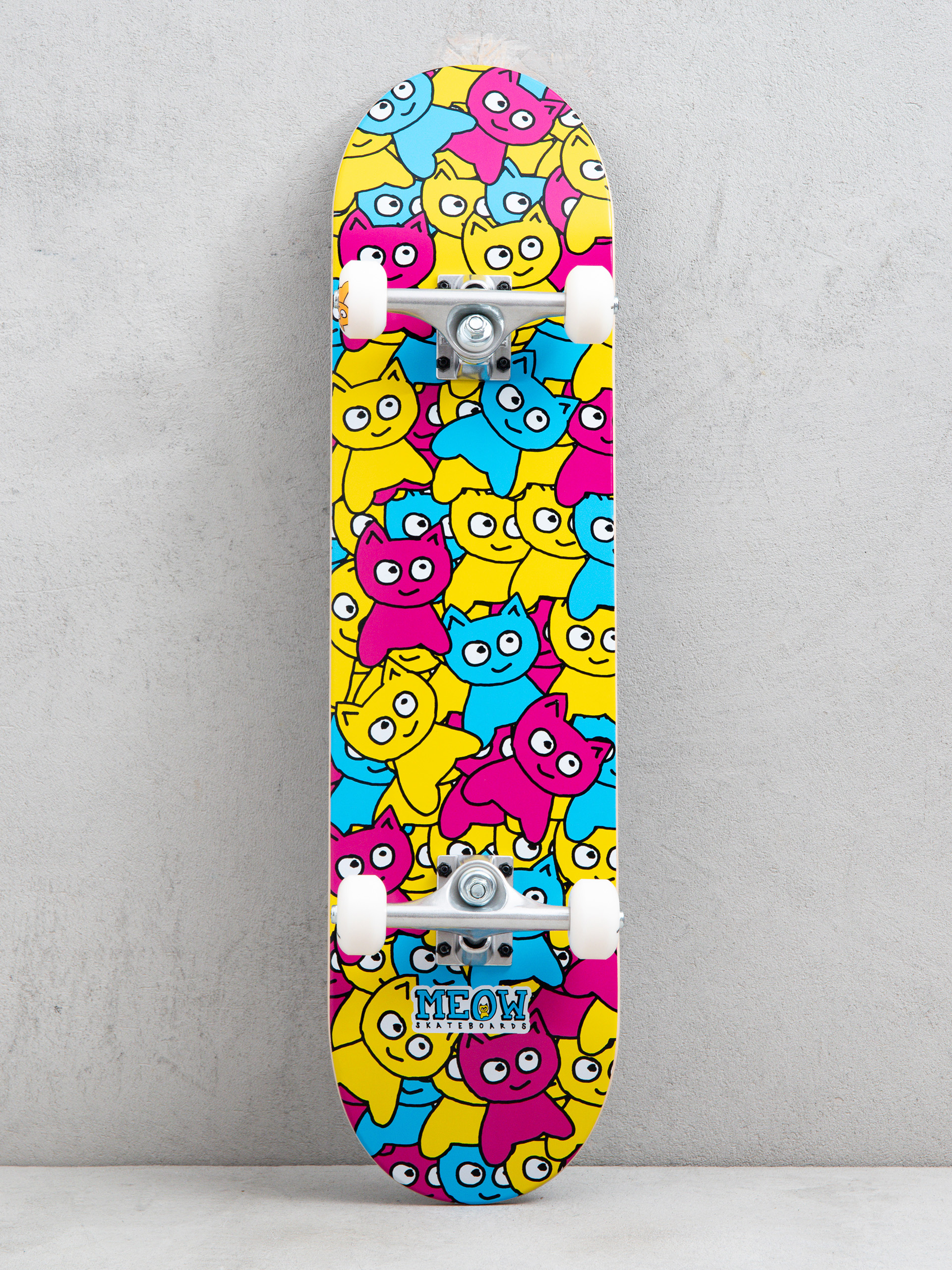 Meow Skateboards Sticker Pile Skateboard