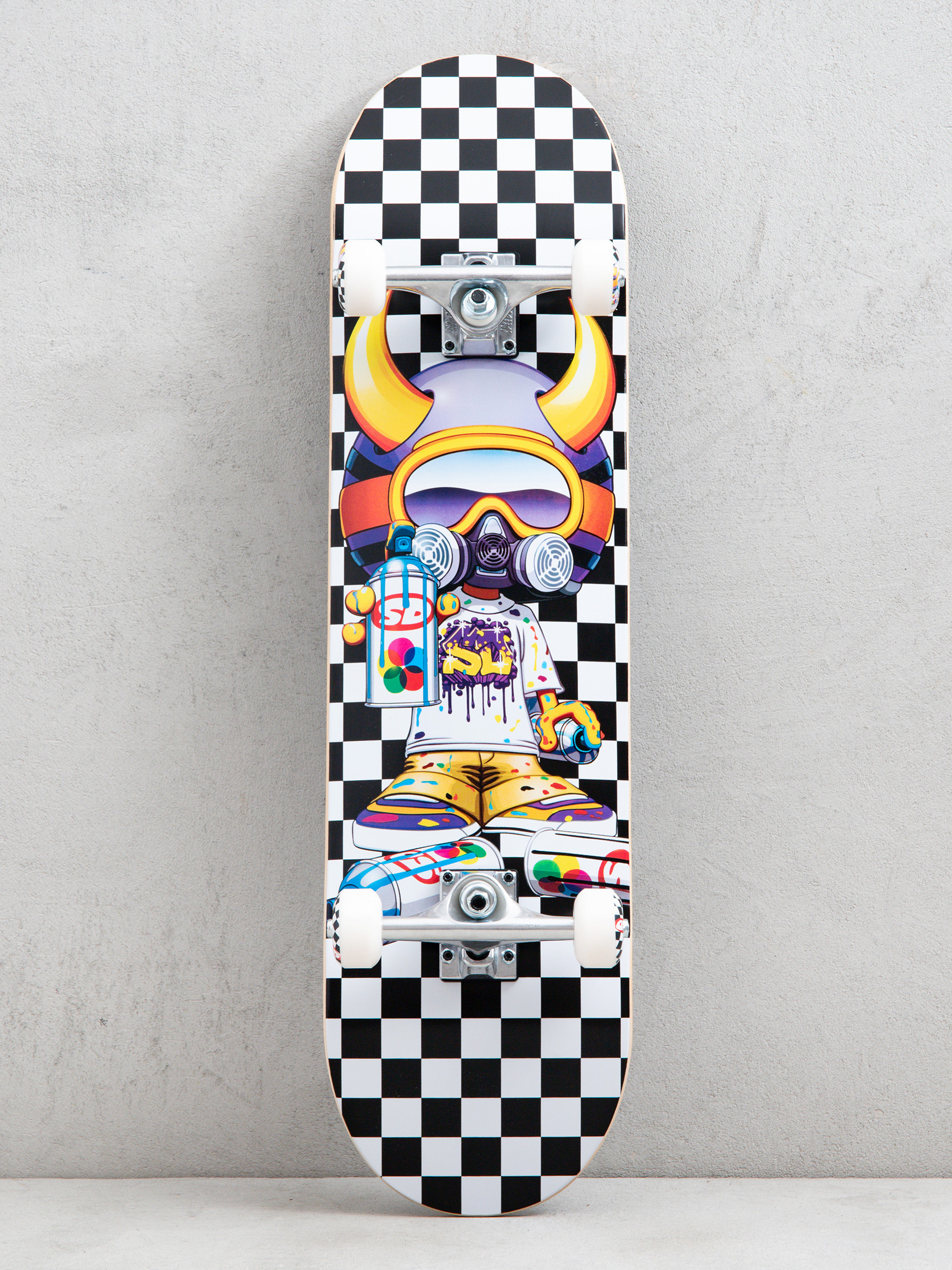 Speed Demons Tagger Skateboard (black/white checks)