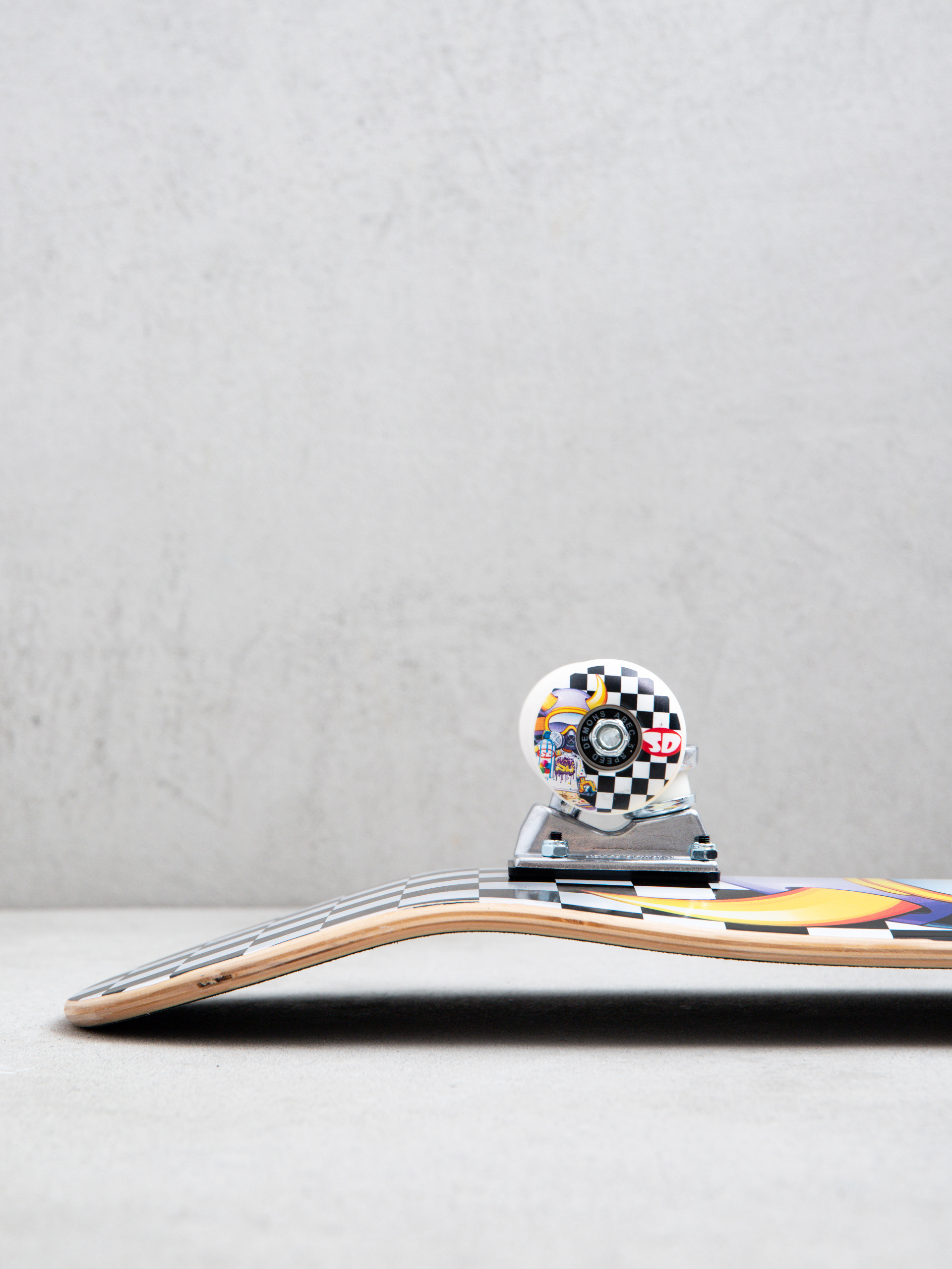 Speed Demons Tagger Skateboard (black/white checks)
